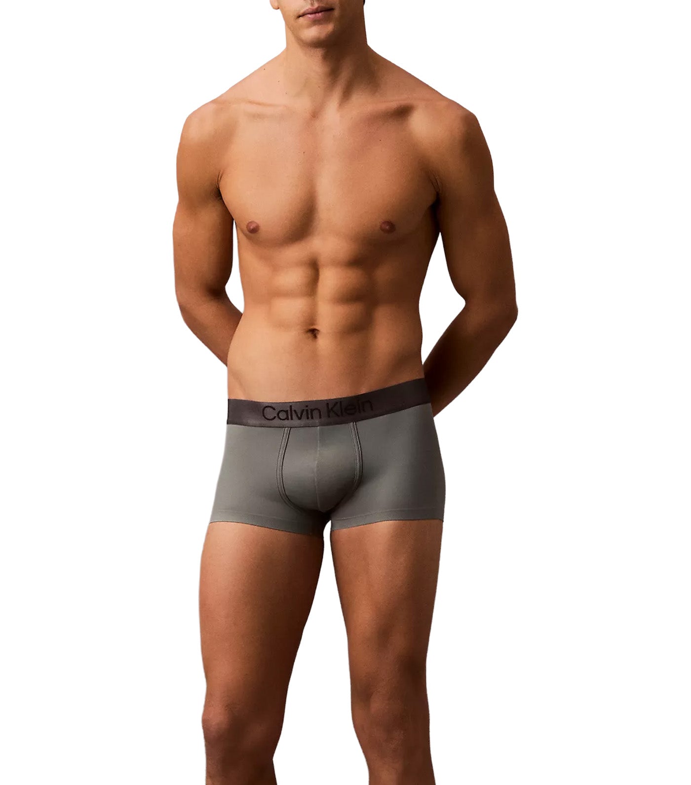 Brushed Microfiber Stretch Low Rise Trunk Platinum Rust