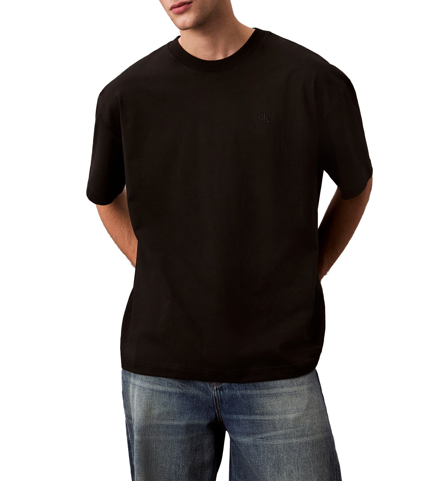 Oversized Embossed Monogram Tee