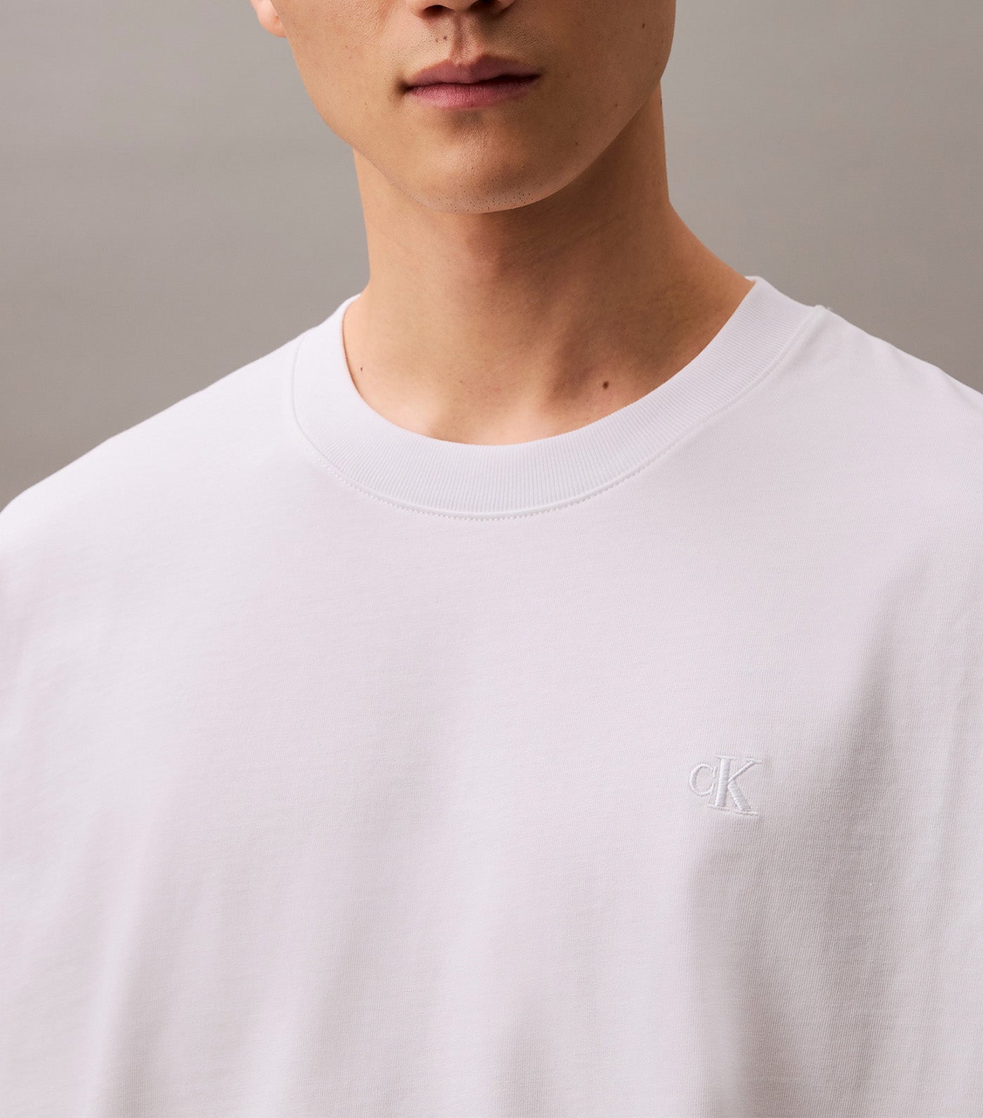 Oversized Embossed Monogram Tee