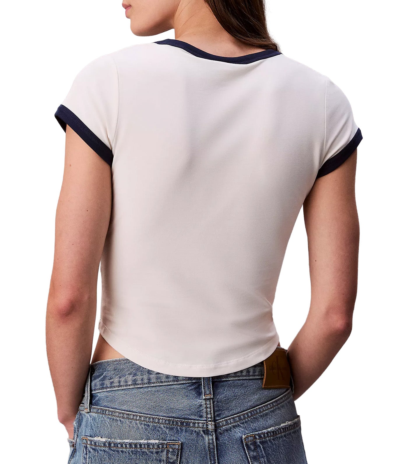 Monogram Logo Shape Graphic Slim T-Shirt