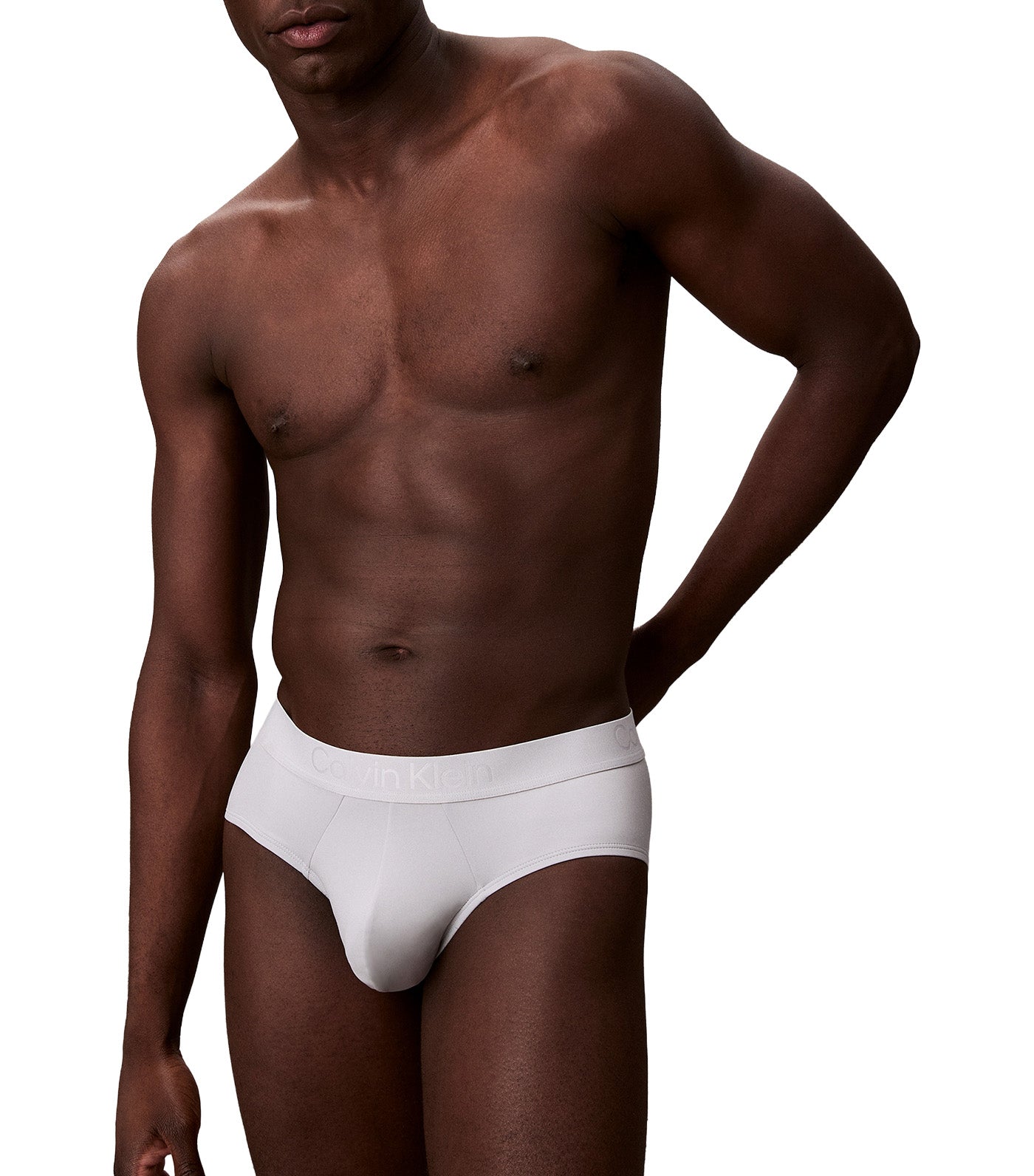 CK Black Hip Brief Harbor Mist