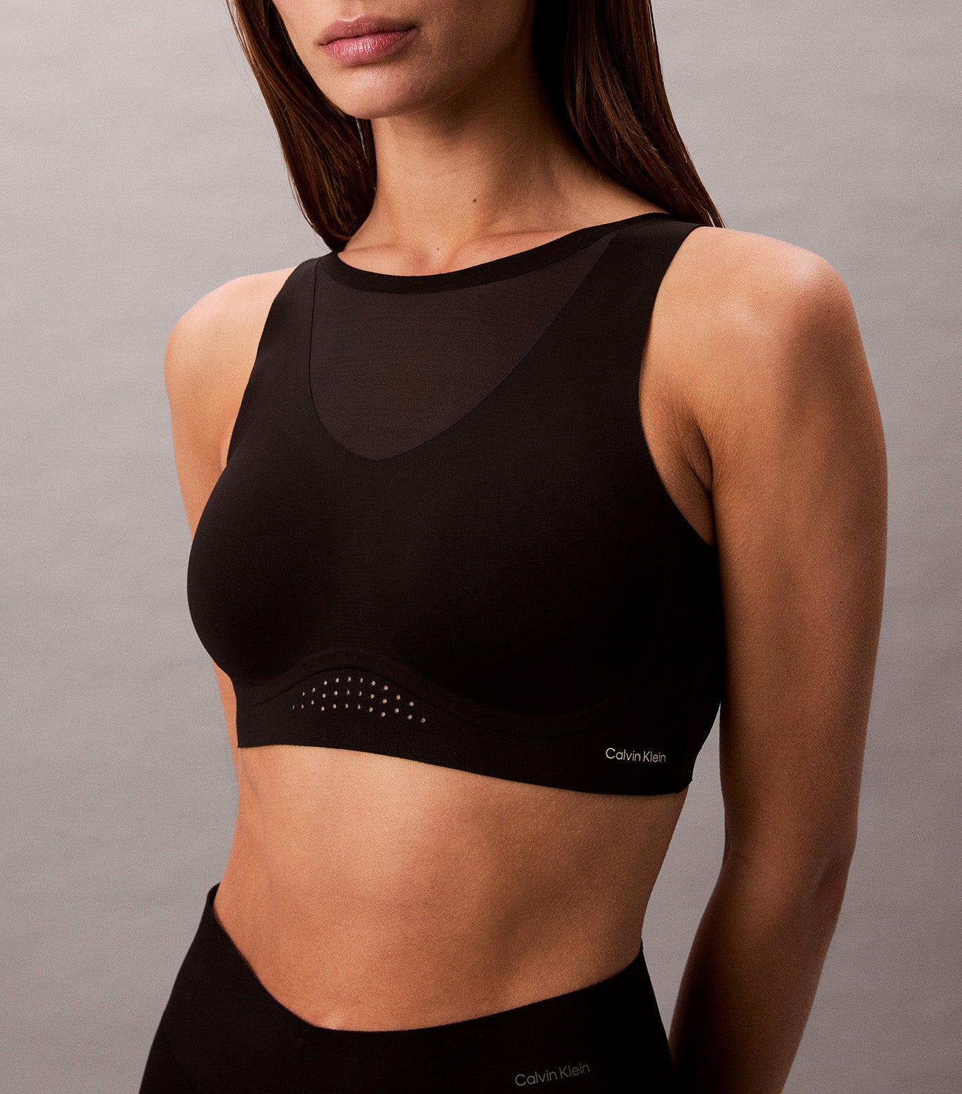 Invisibles Medium Support Mesh Bra Black