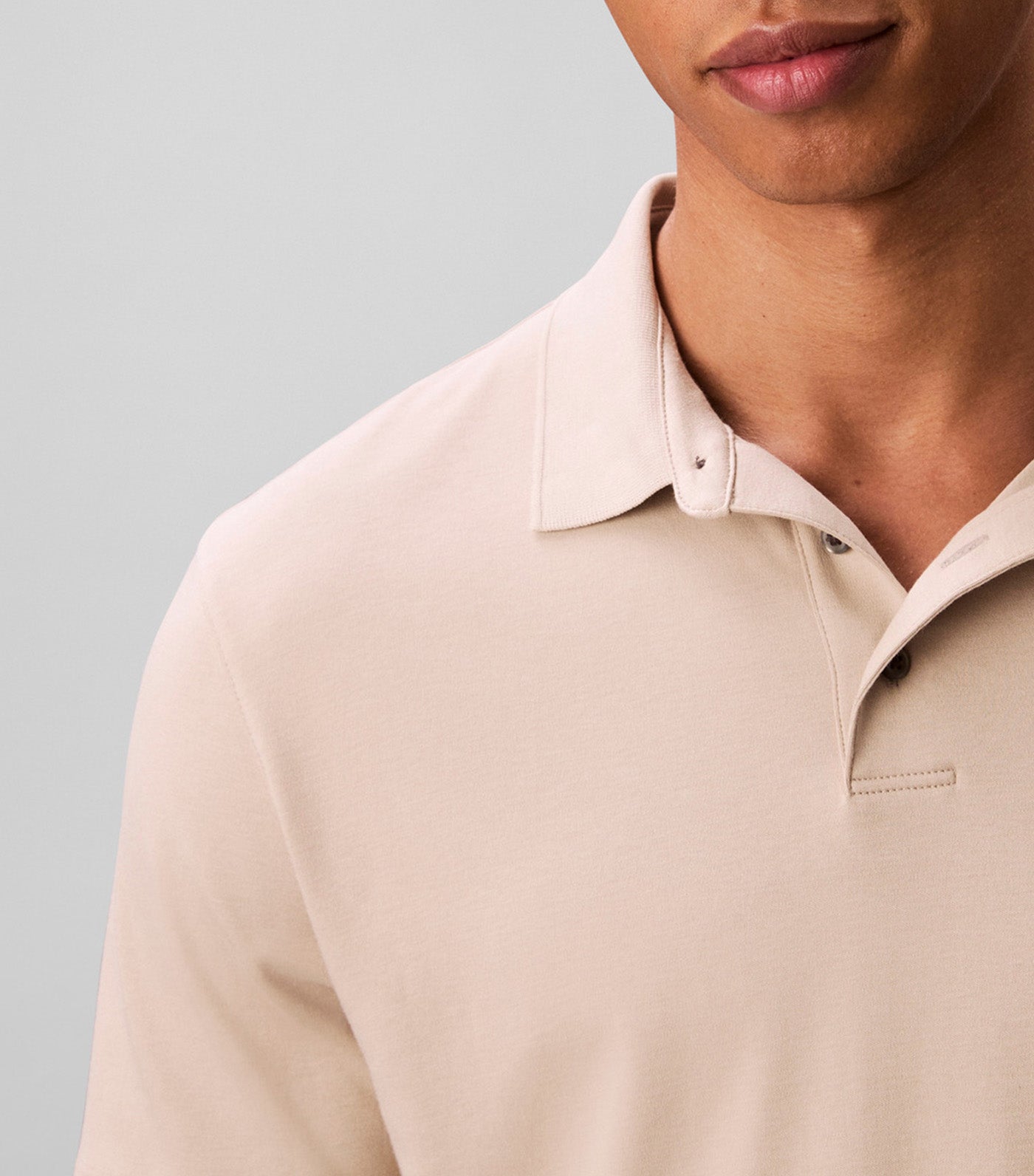 Calvin Klein Jeans Supima Cotton Polo Sweater Island Fossil