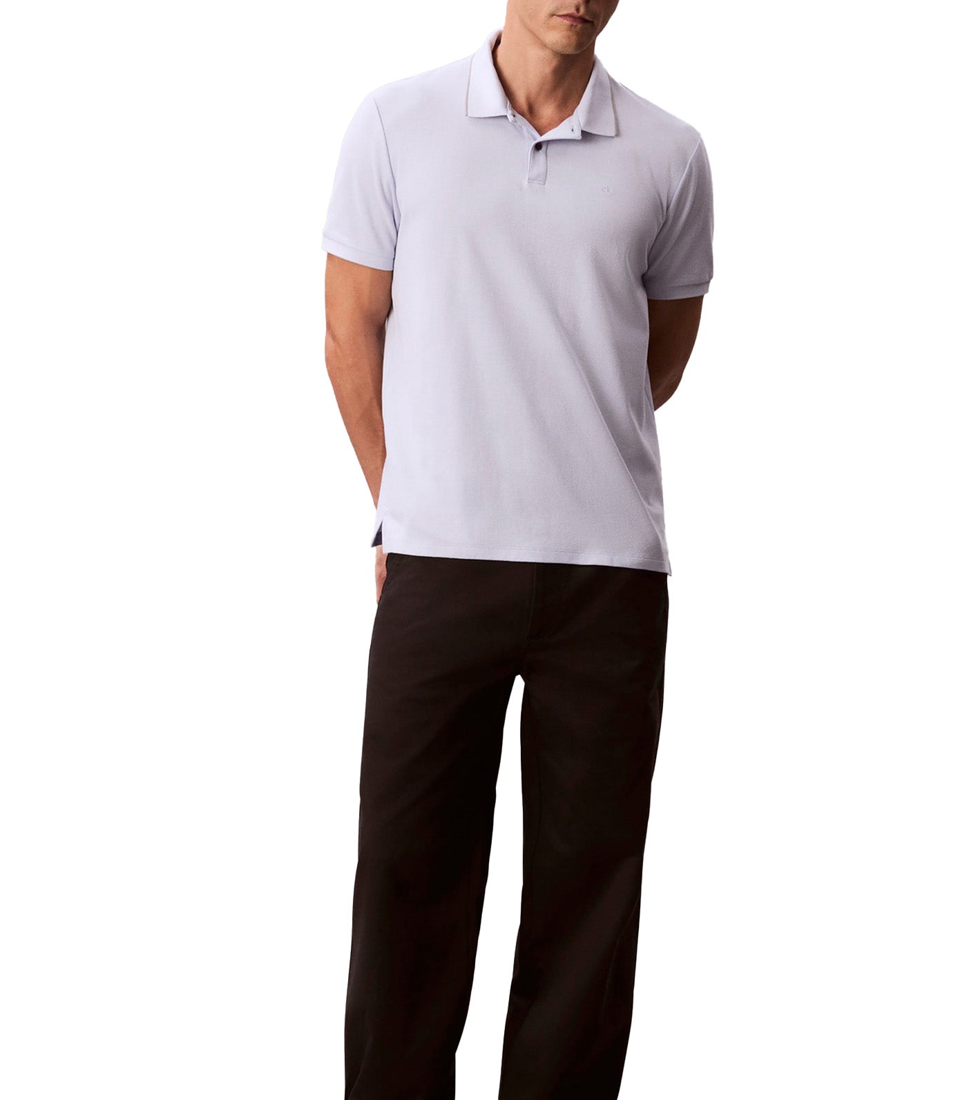 Short Sleeve Refined Piqué Tipping Polo Shirt