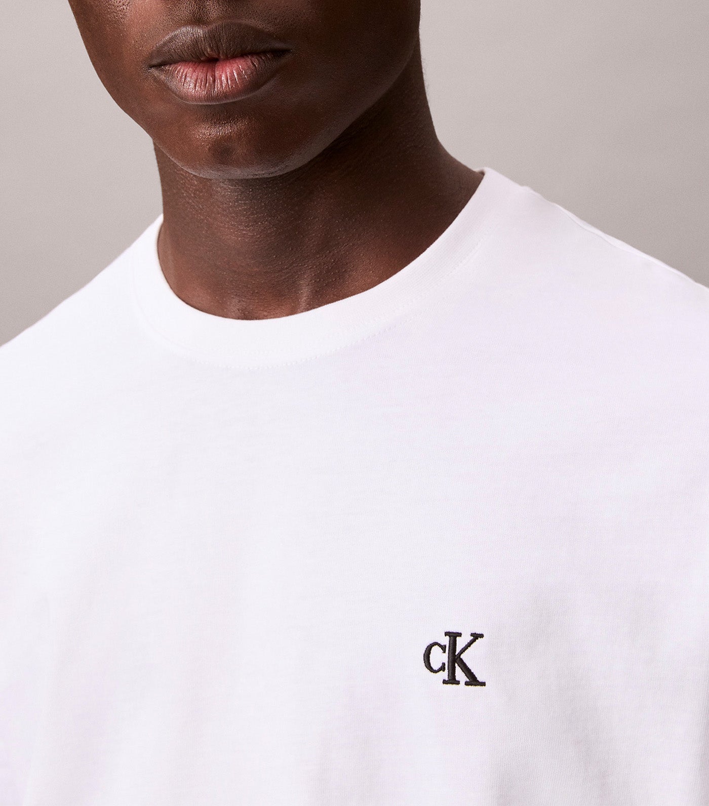 Embroidered Monogram Logo Relaxed T-Shirt