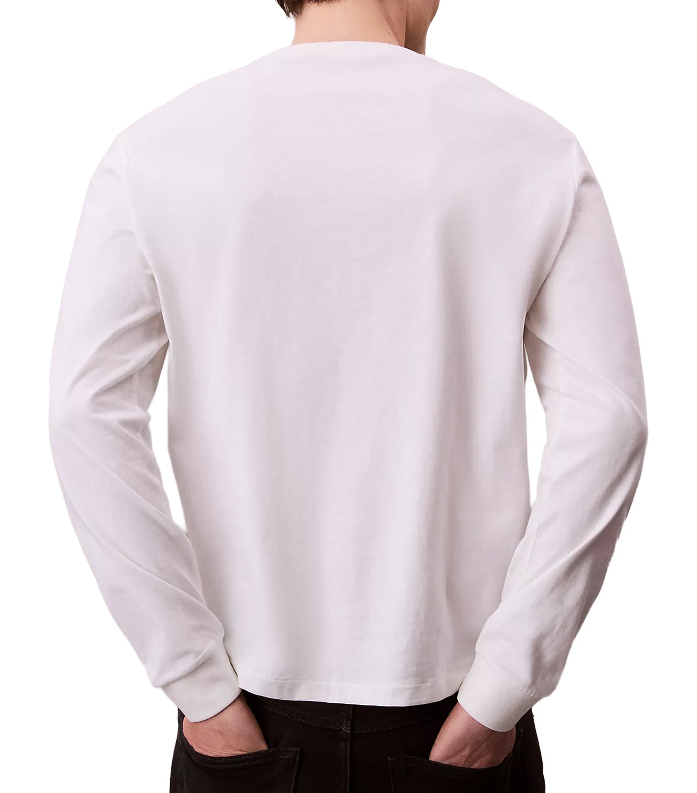 Long Sleeve Easy Monogram T-Shirt Bright White