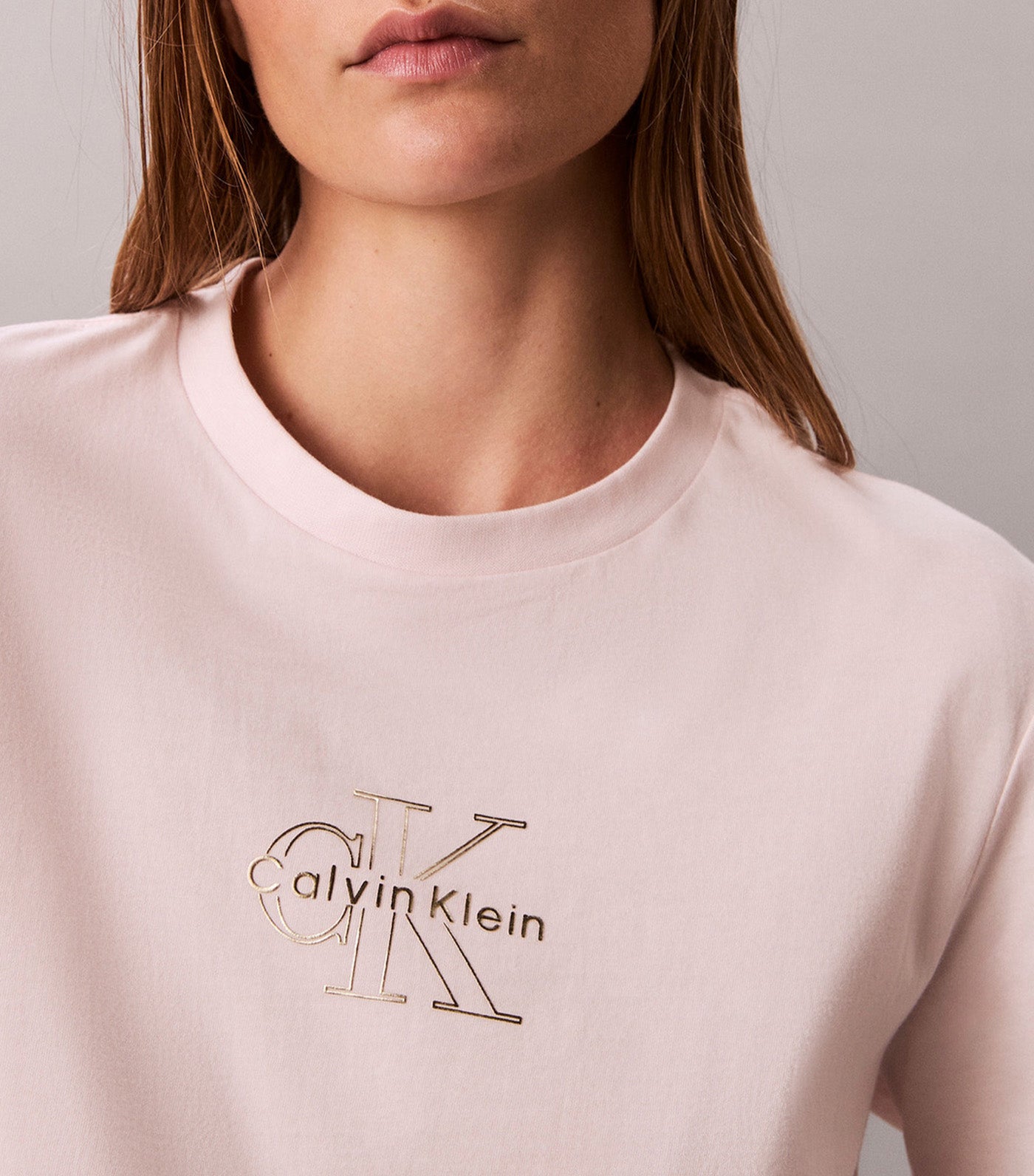 Glossy Metallic Logo T-Shirt