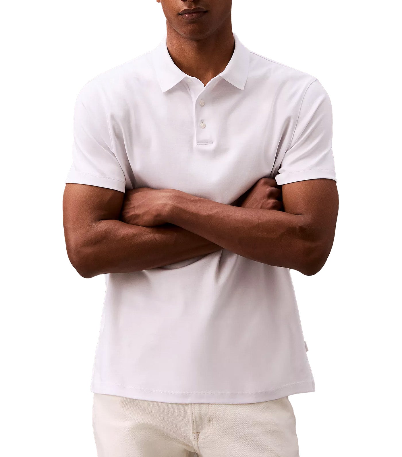 Calvin Klein Jeans Supima Cotton Classic Polo Shirt Bright White