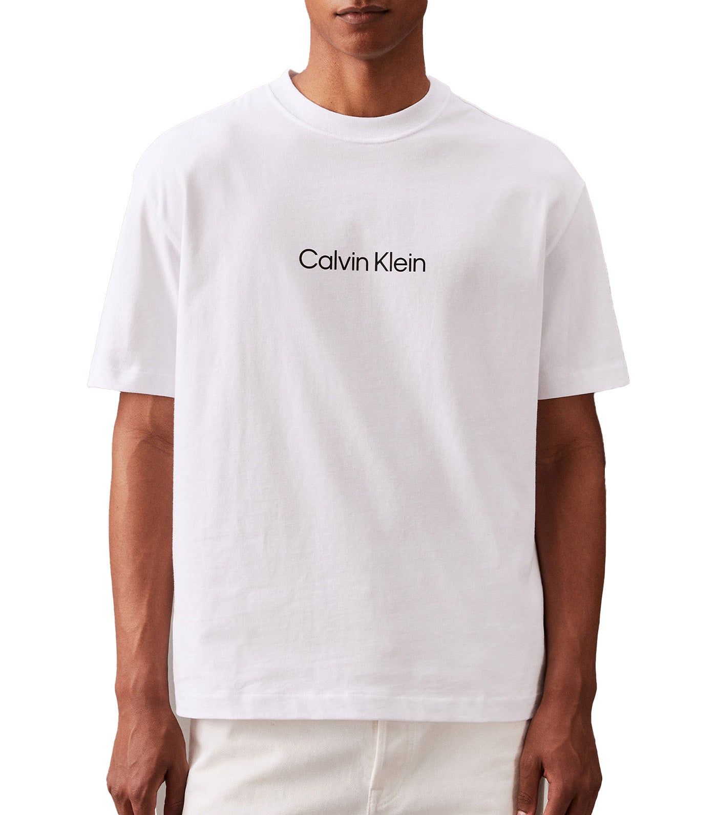 Calvin Klein Jeans Calvin Logo Crewneck Tee Bright White
