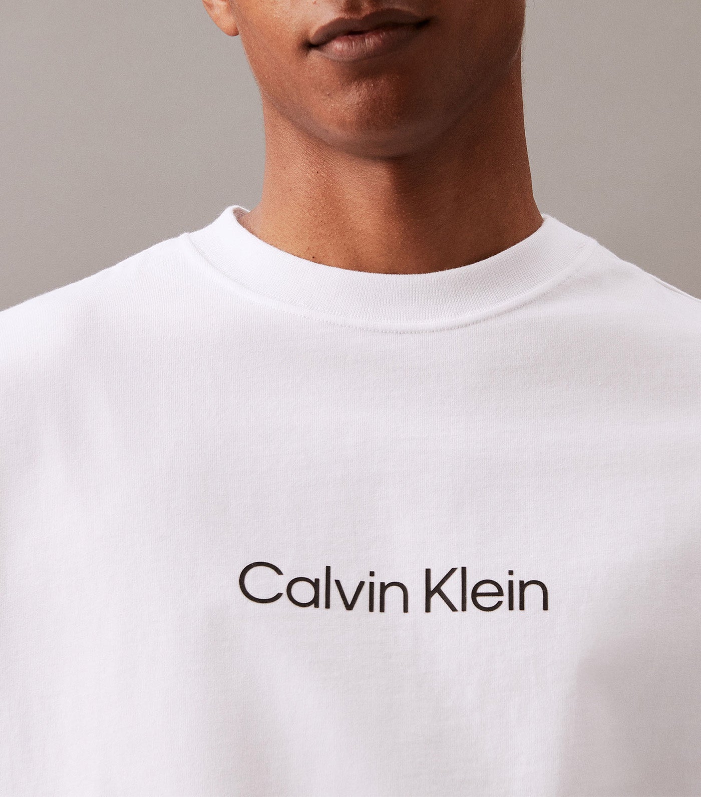 Calvin Klein Jeans Calvin Logo Crewneck Tee Bright White