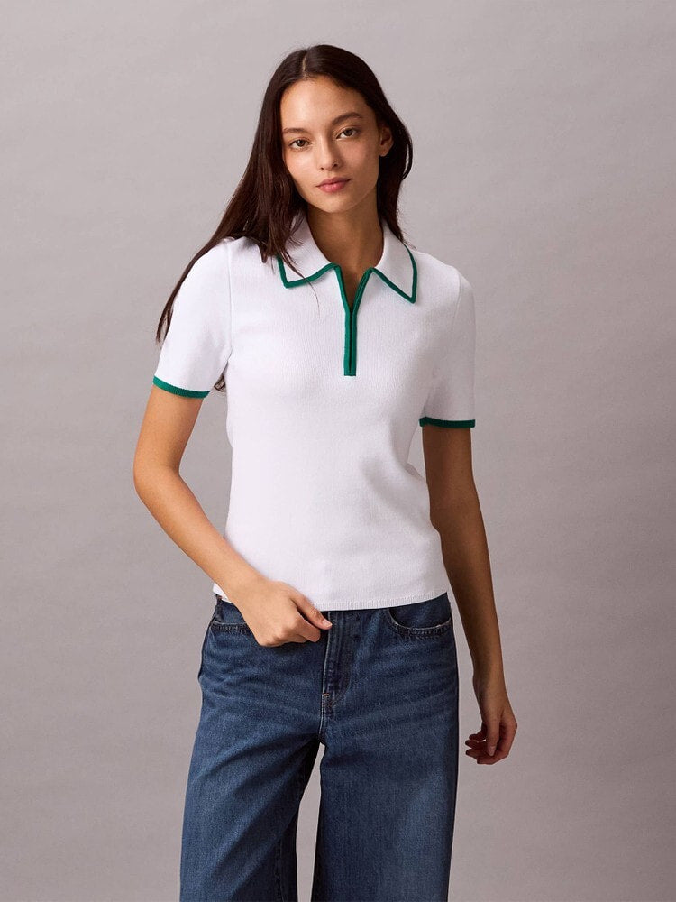 Short Sleeve Polo with Collar