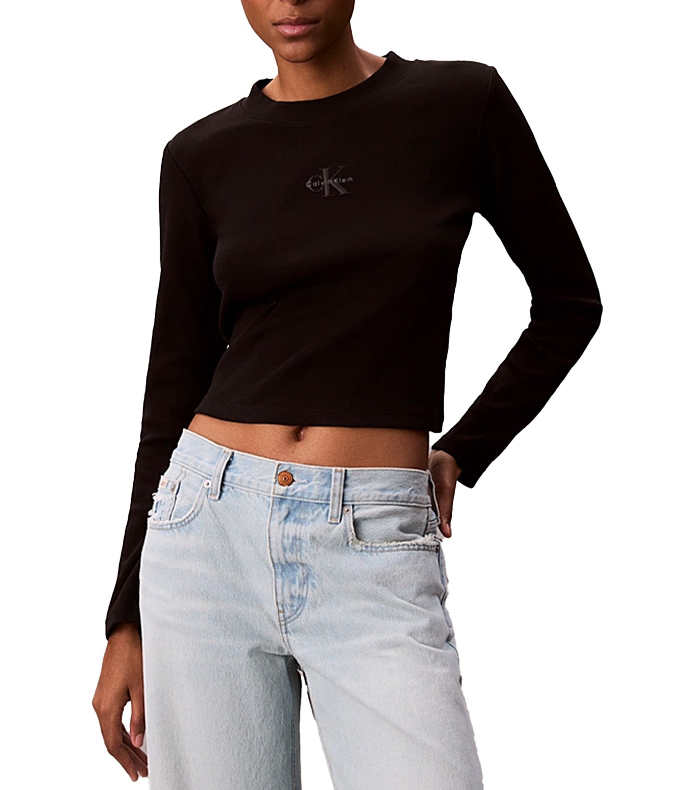 Long Sleeve Monologo Baby Tee