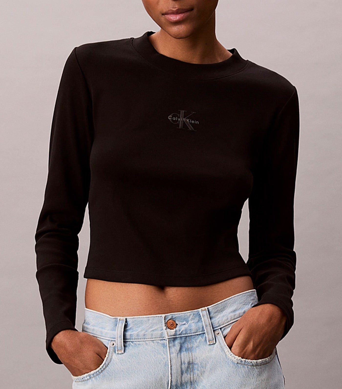 Long Sleeve Monologo Baby Tee