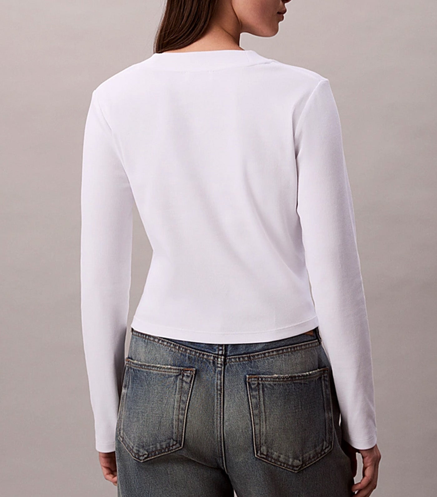 Long Sleeve Monologo Baby Tee