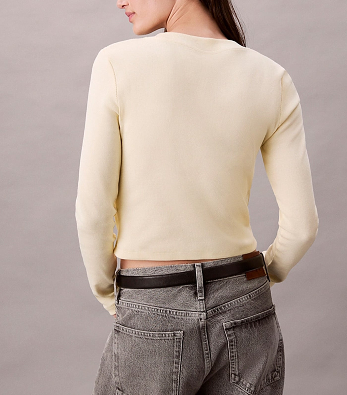 Long Sleeve Monologo Baby Tee