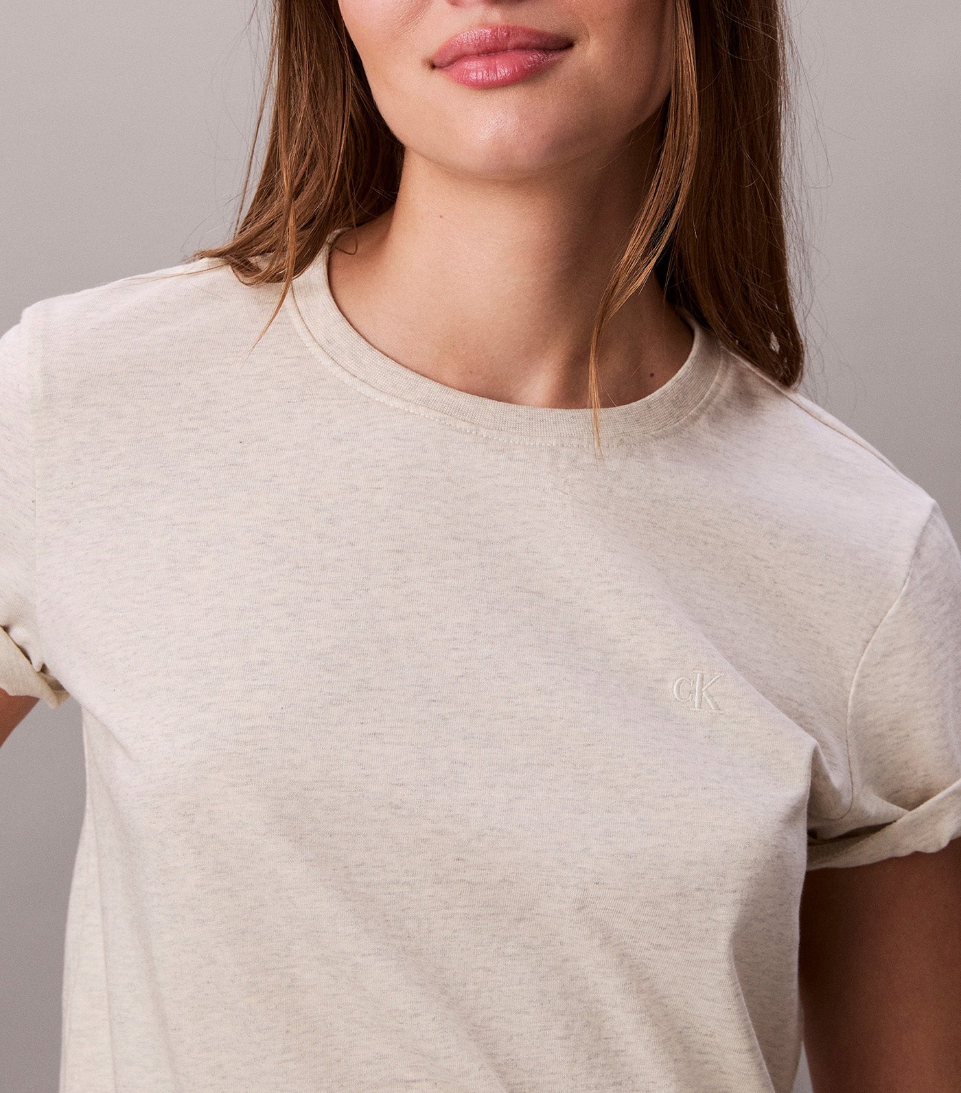 Archive Jersey Crewneck Tee Vanilla Heather