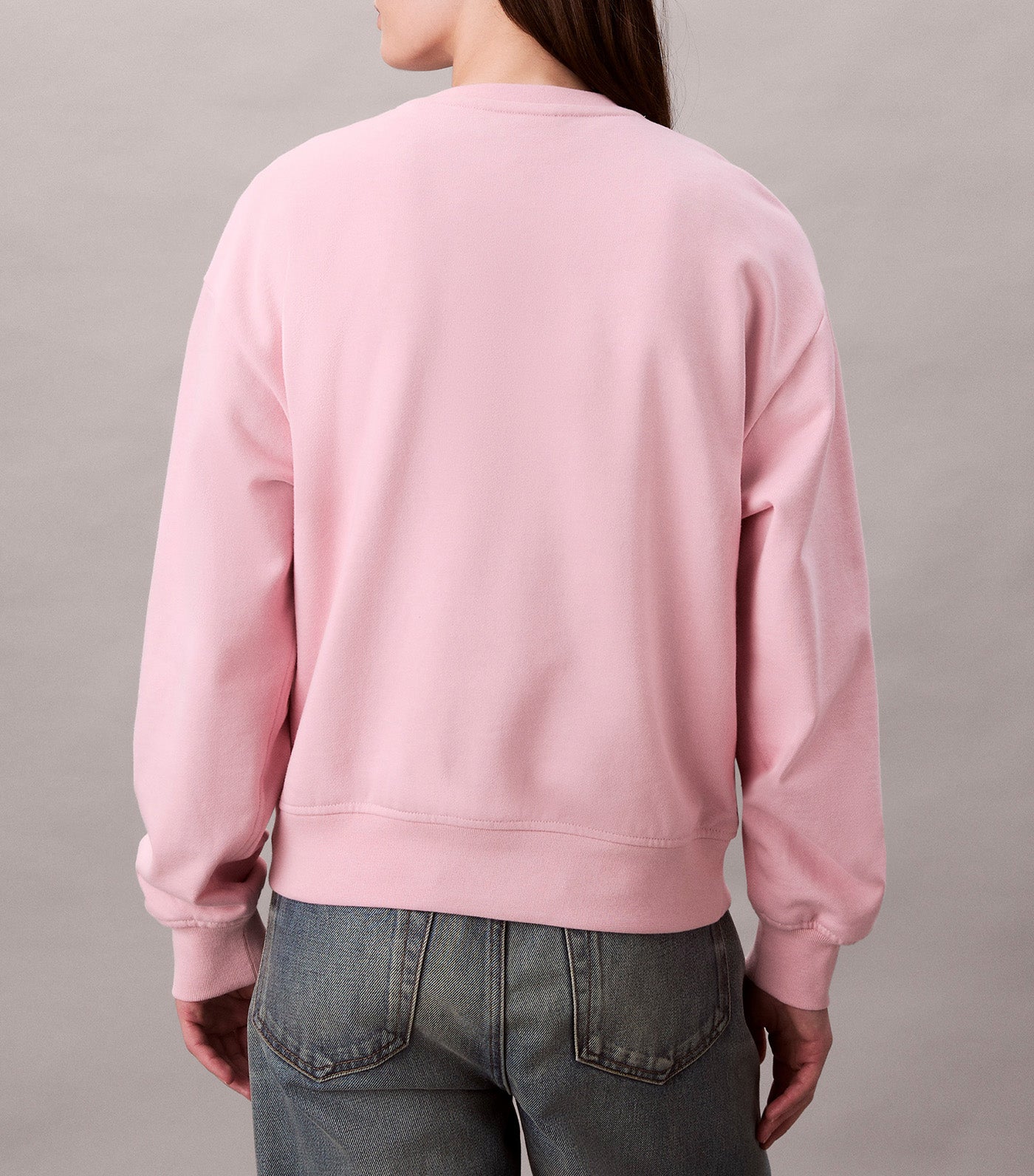 Cropped Monogram Sweatshirt Pink Nectar