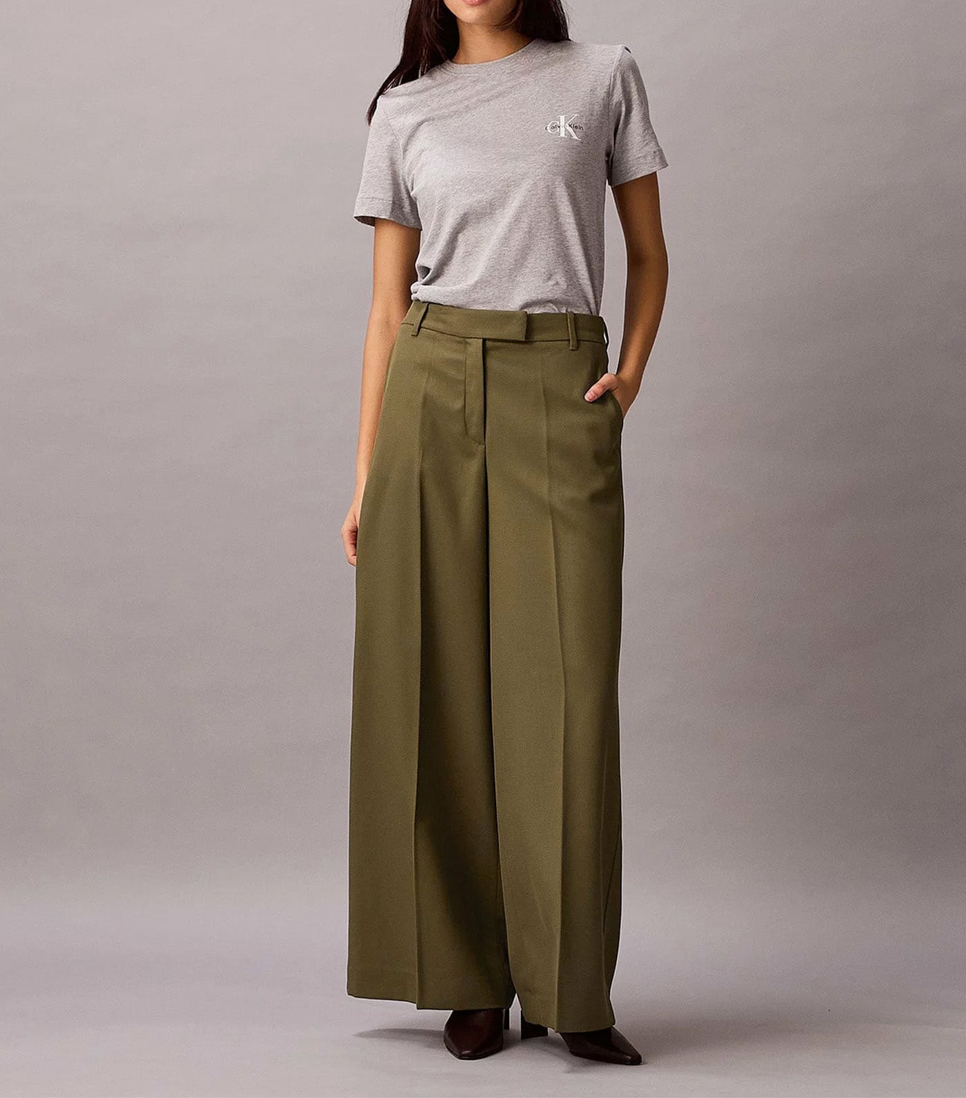 2-Pack Short Sleeve Crew Neck T-Shirt Heroic Gray Heather / Brilliant White