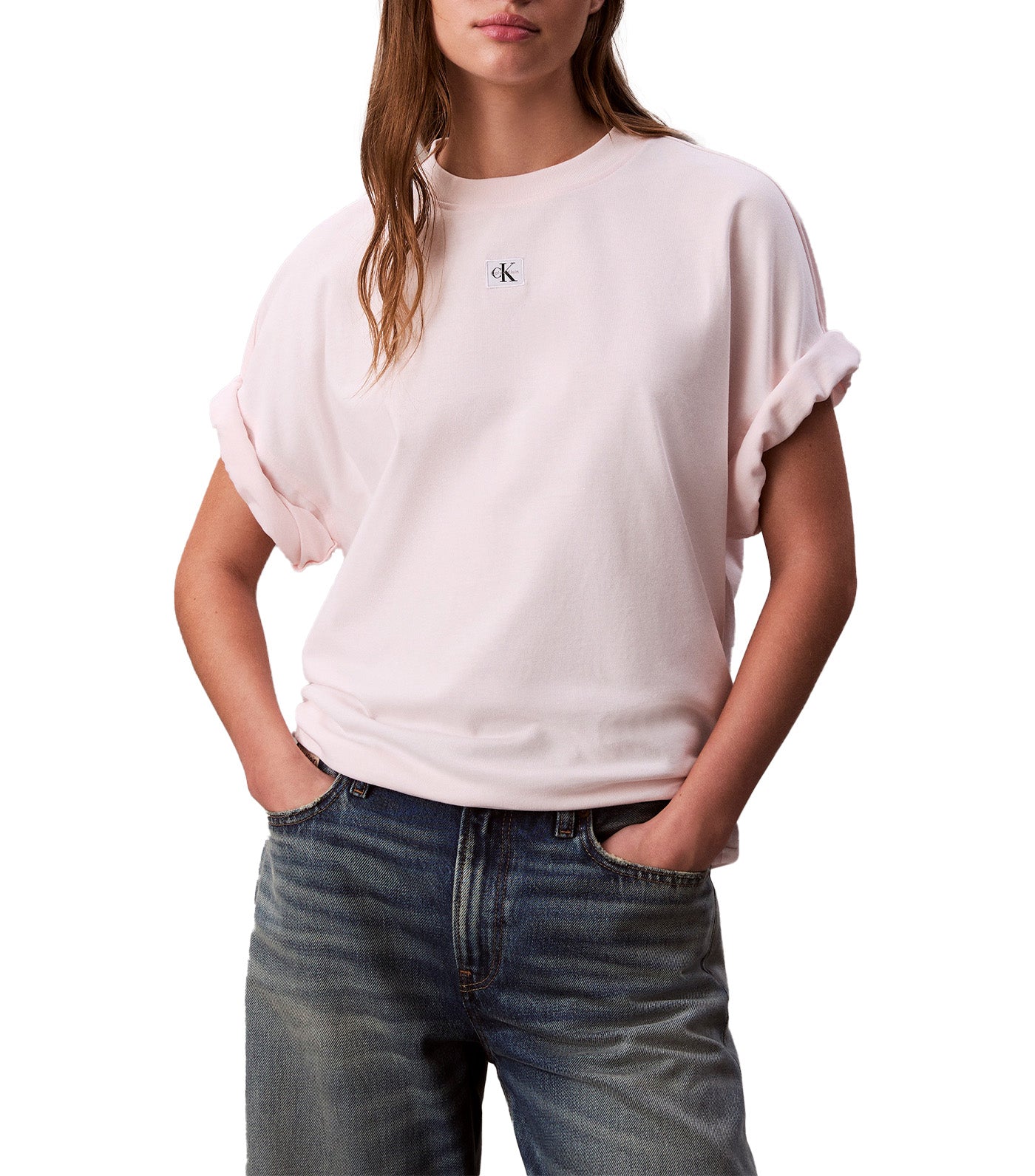 Woven's Label Oversized Tee