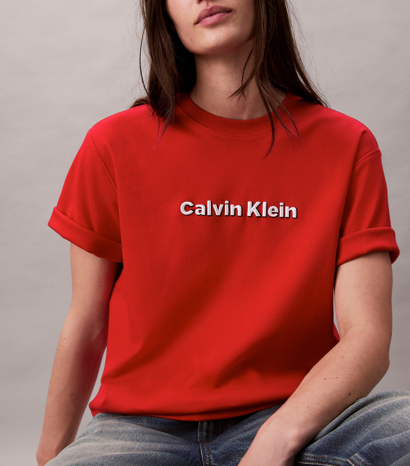 Short Sleeve Embroidered Logo Graphic T-Shirt