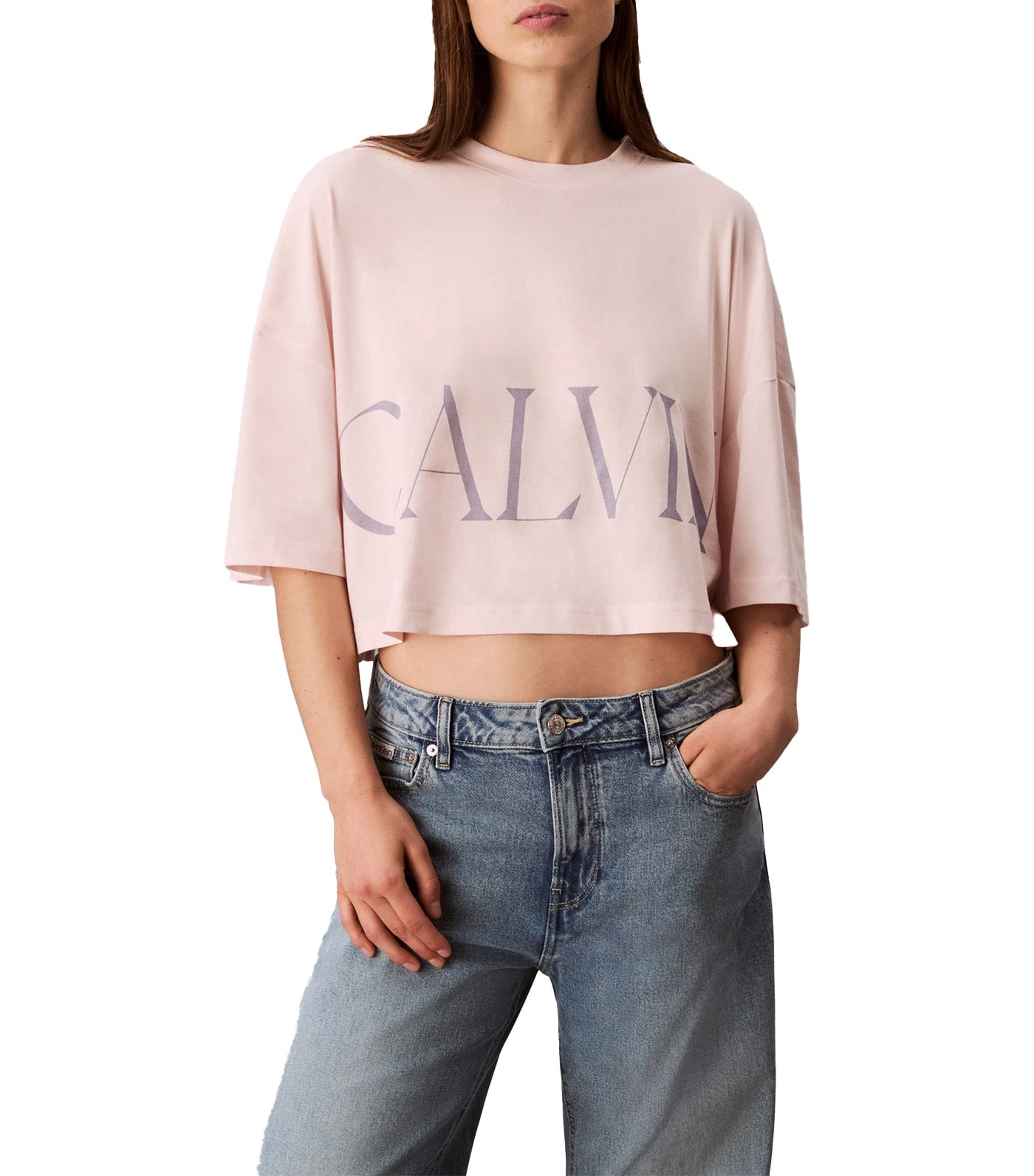 Cropped Graphic Logo T-Shirt