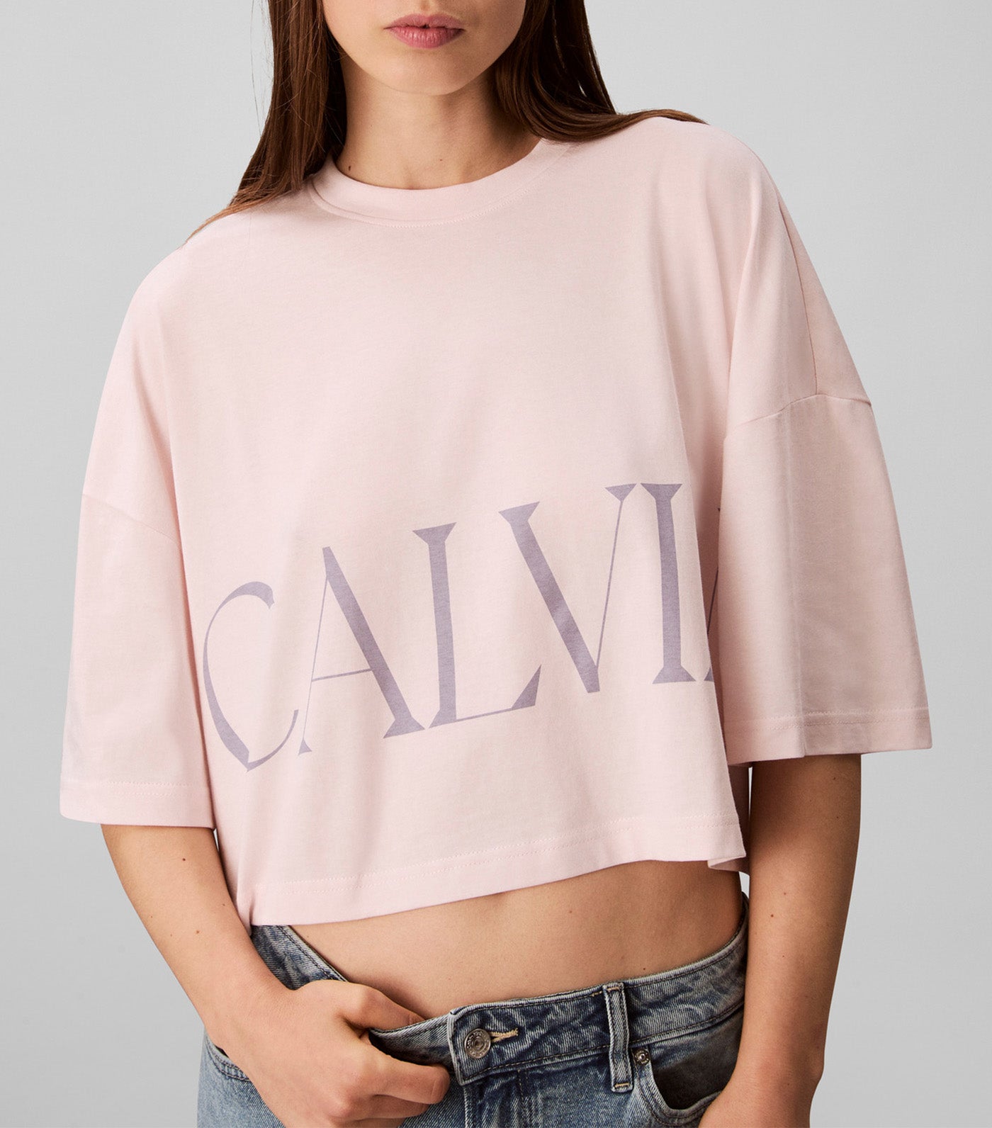Cropped Graphic Logo T-Shirt
