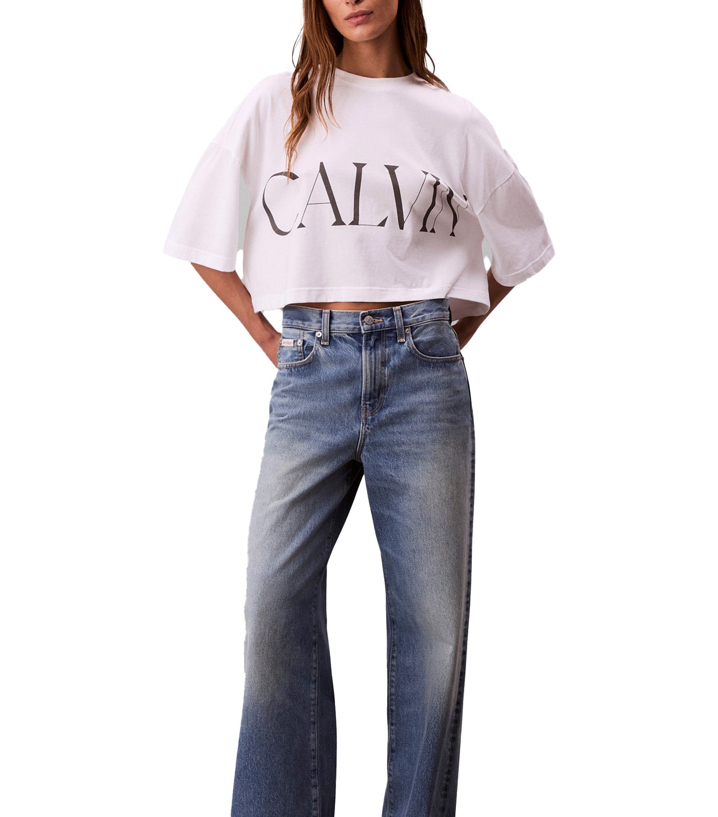 Cropped Graphic Logo T-Shirt