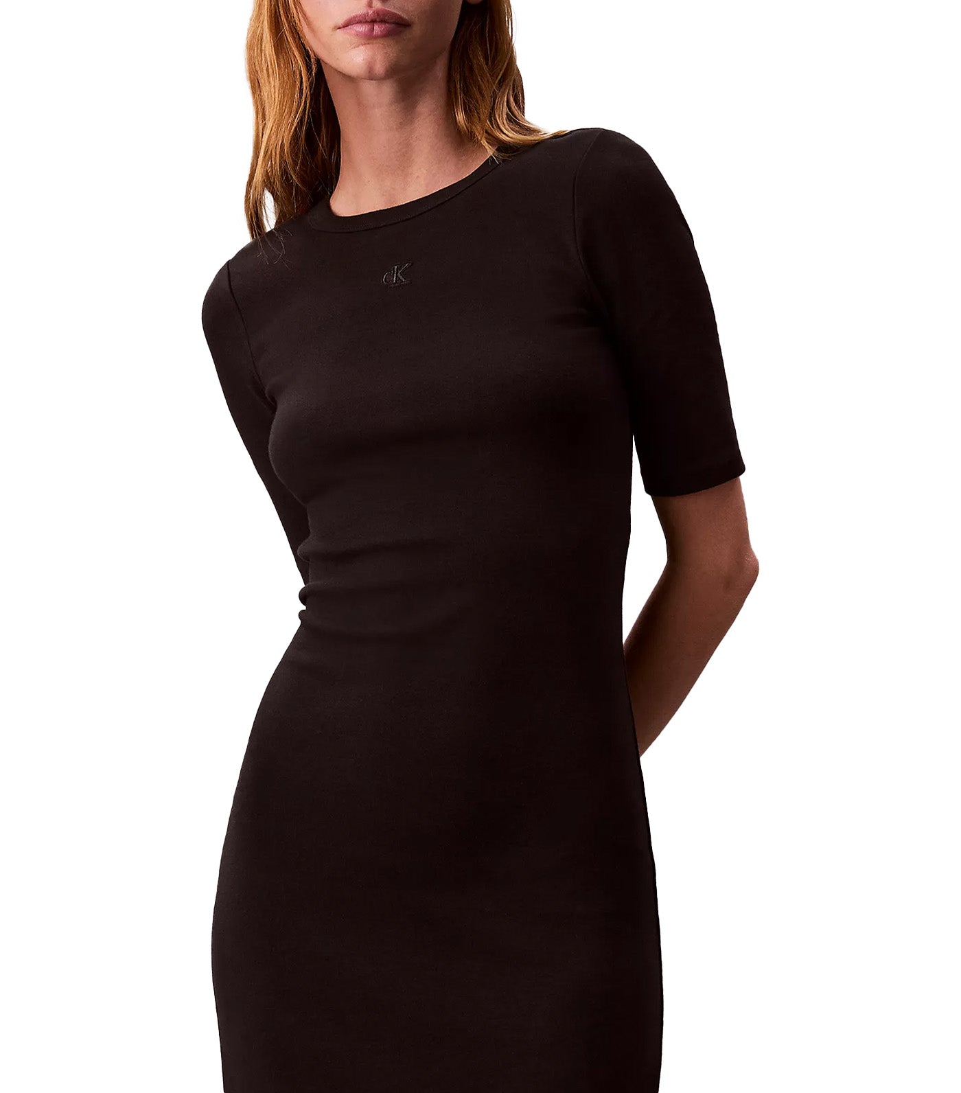 Cotton Contour Midi Dress