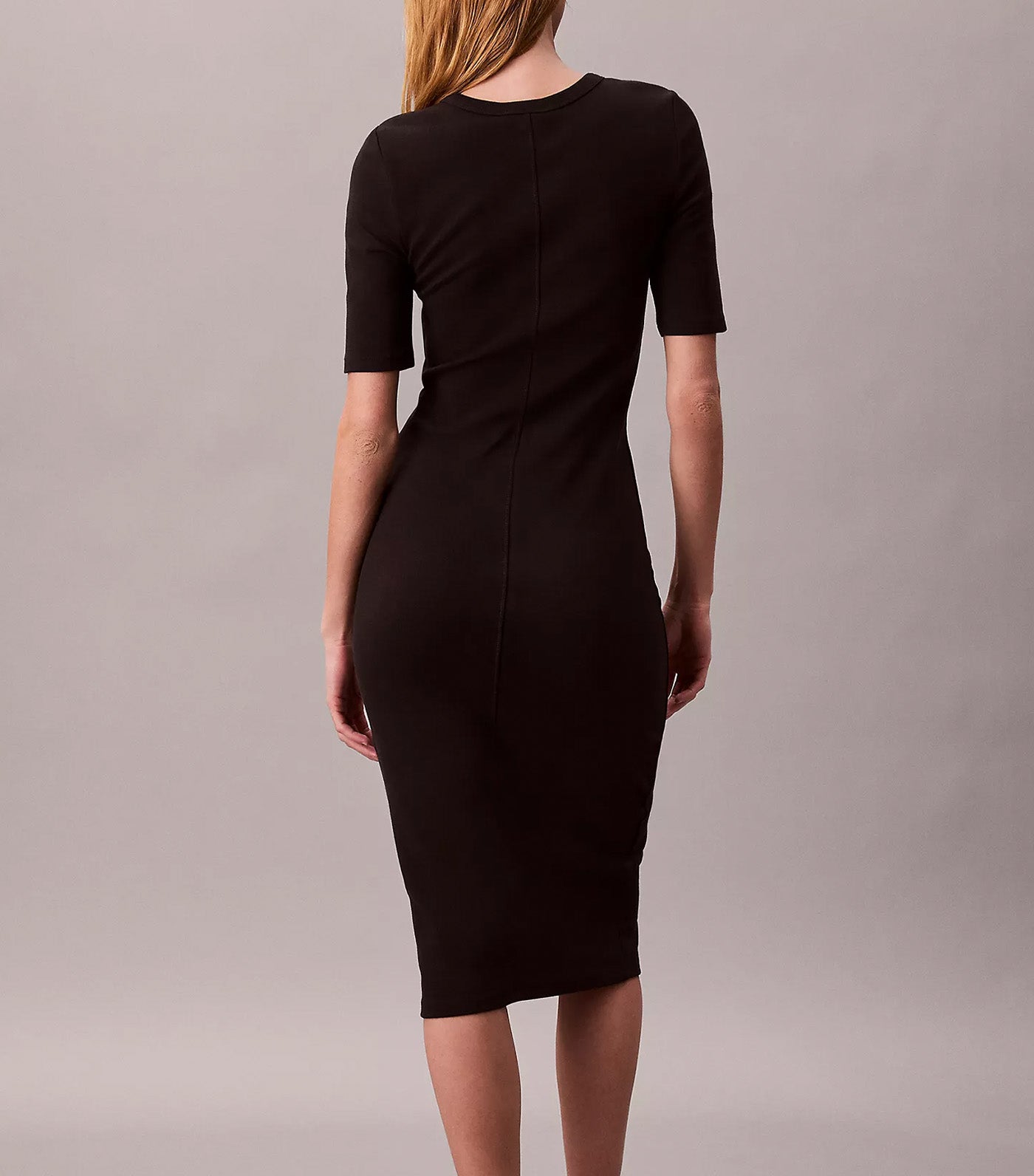 Cotton Contour Midi Dress