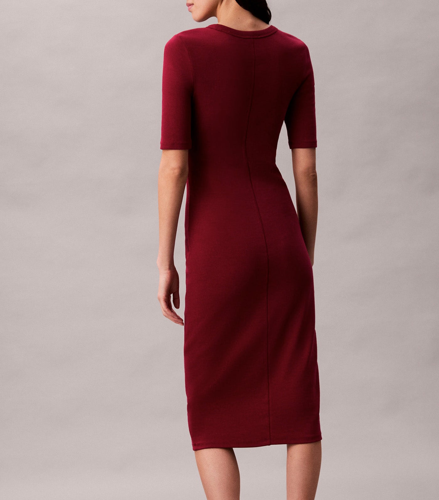 Cotton Contour Midi Dress