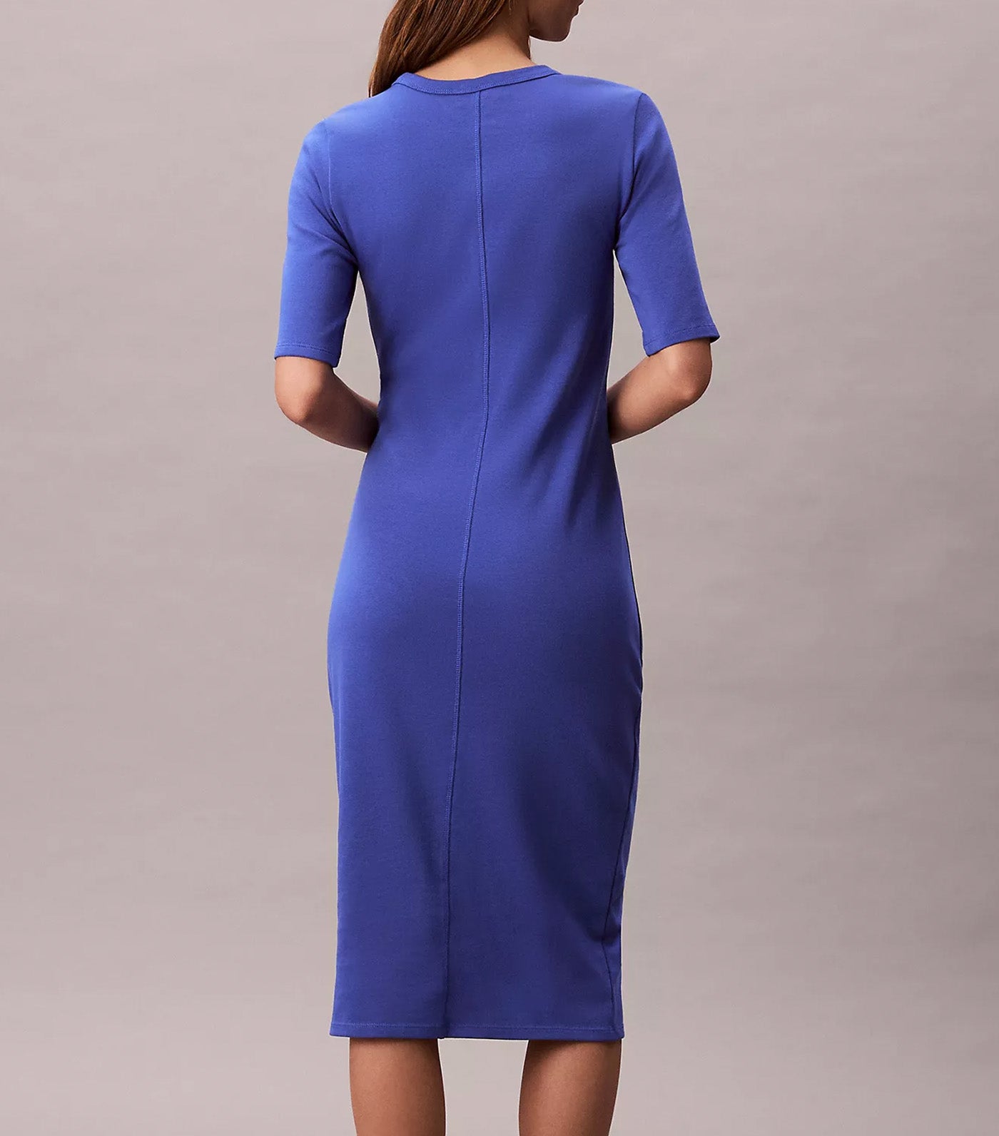 Cotton Contour Midi Dress