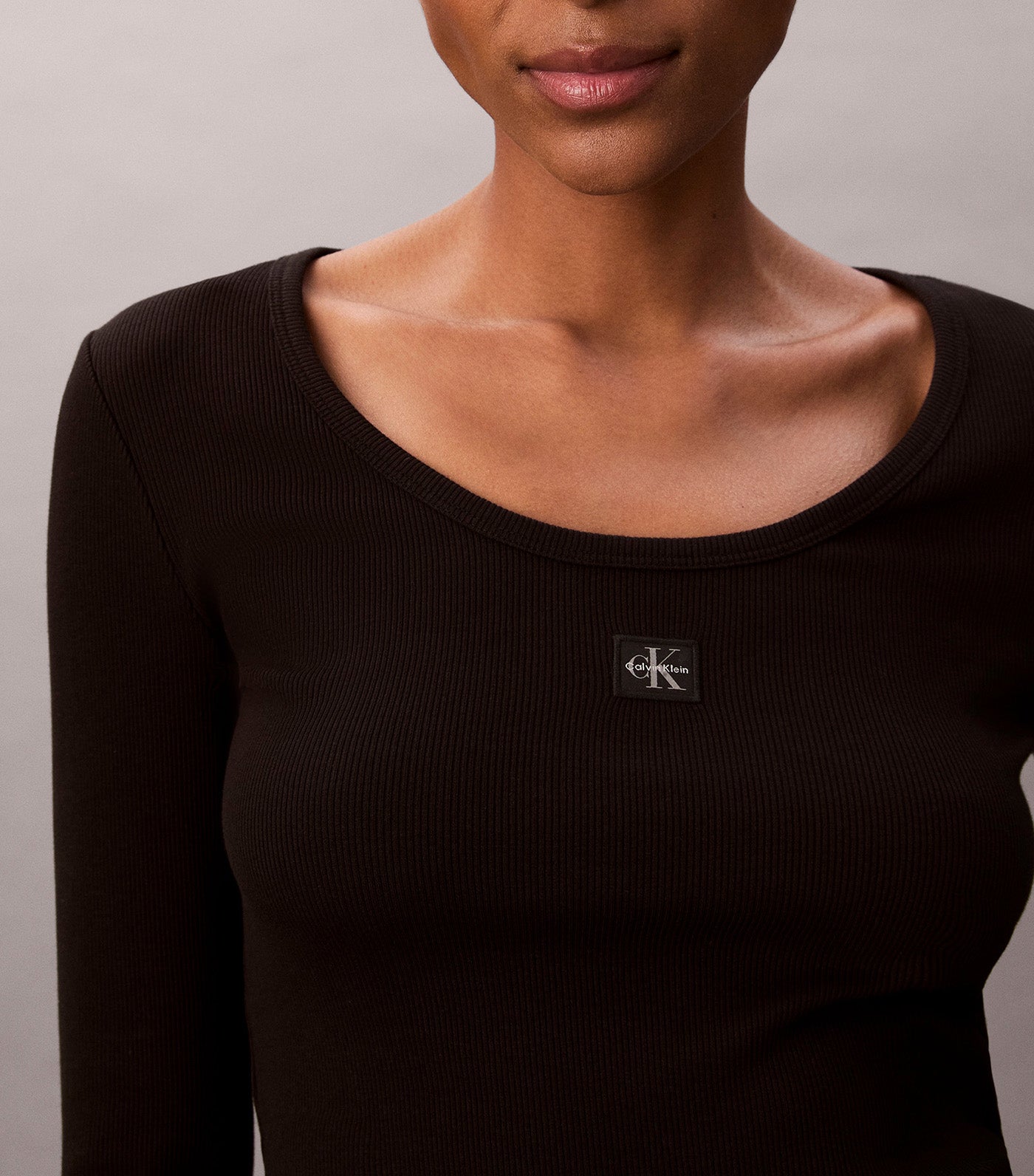 Monogram Logo Long Sleeve Baby Tee