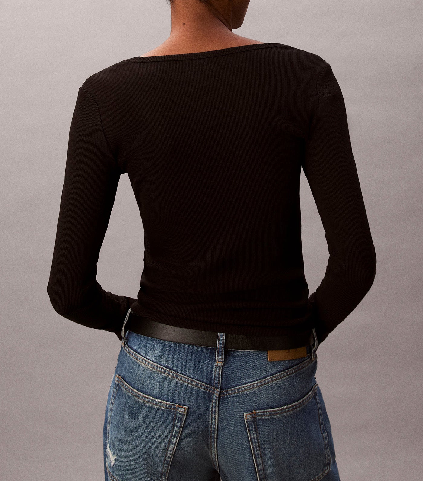 Monogram Logo Long Sleeve Baby Tee