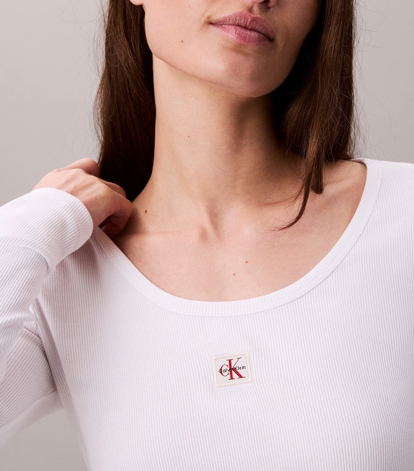 Monogram Logo Long Sleeve Baby Tee