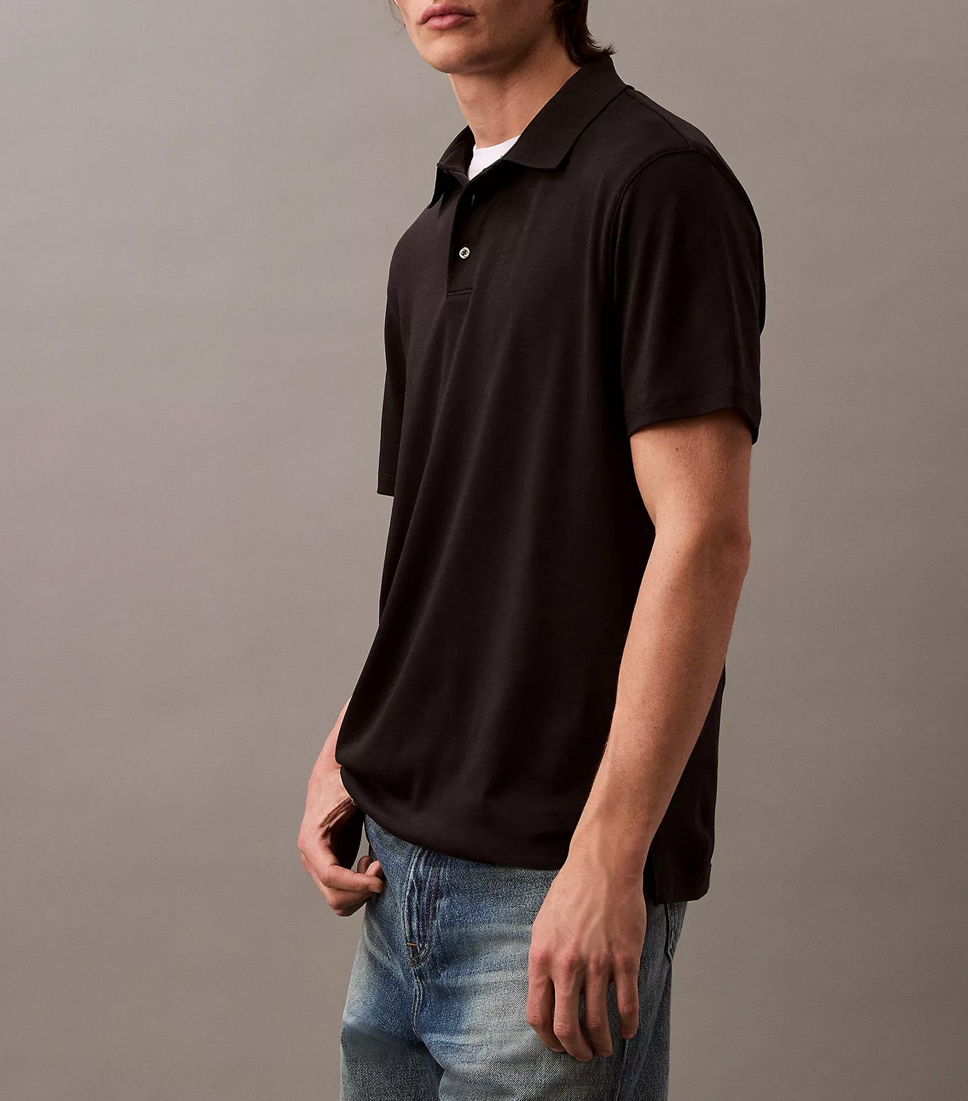 Calvin Klein Jeans Supima Cotton Classic Polo Shirt Black