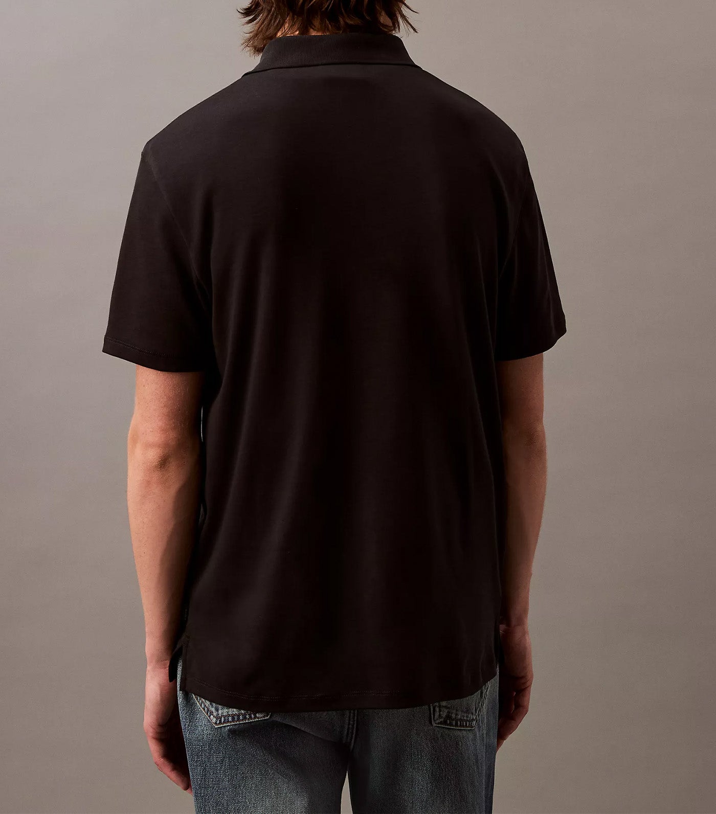 Calvin Klein Jeans Supima Cotton Classic Polo Shirt Black