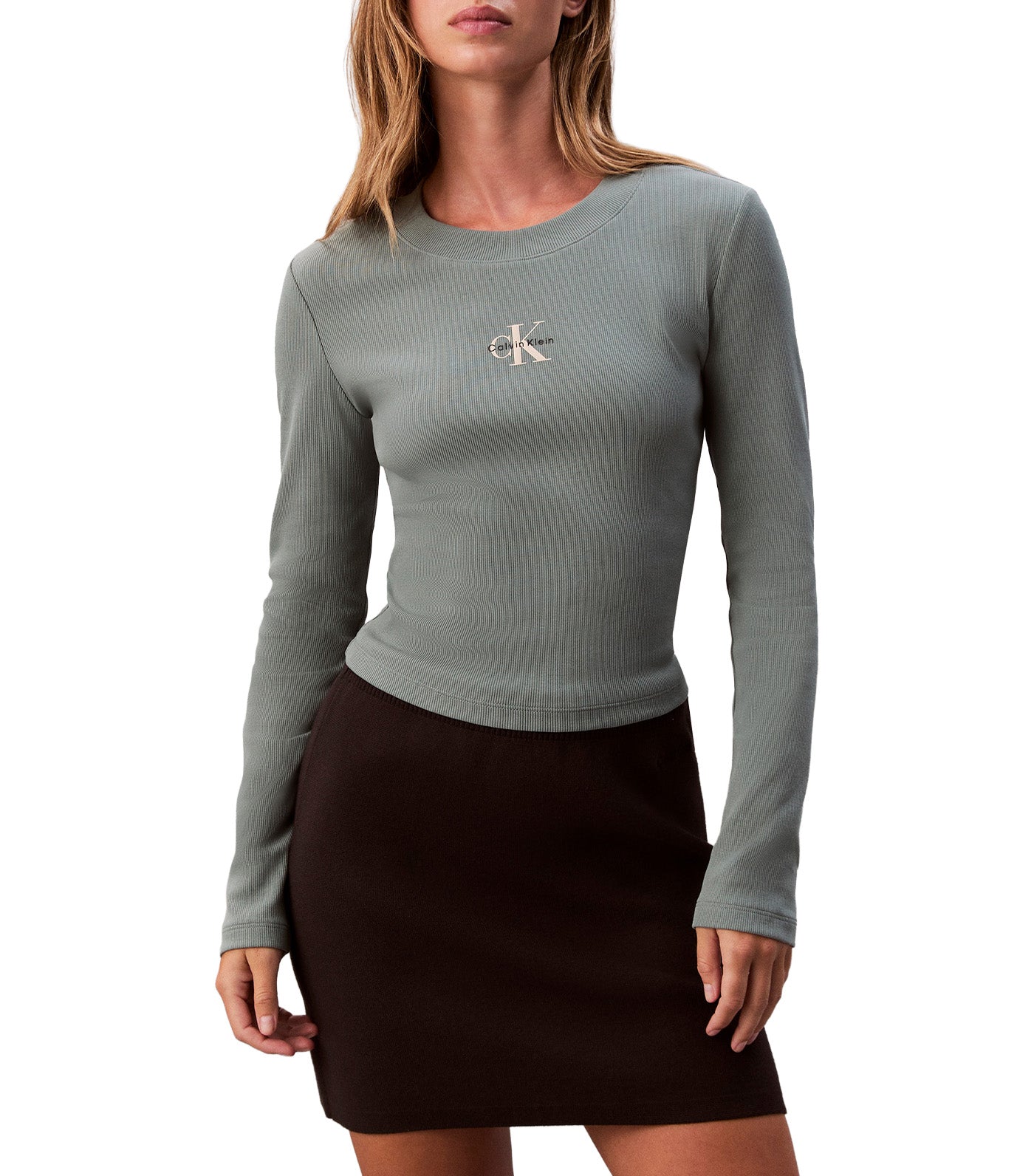Long Sleeve Monologo Baby Tee