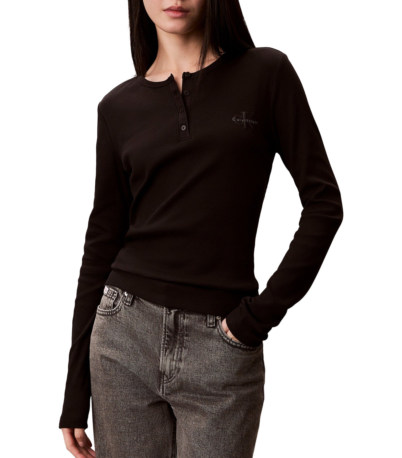 Monologo Rib Henley T-Shirt