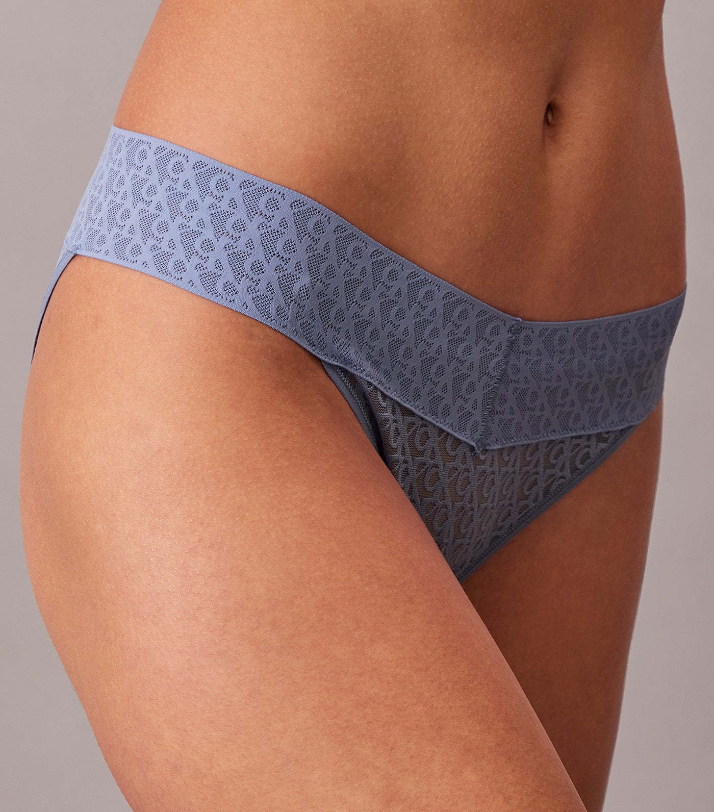 Icon Logo Lace Low Rise Bikini Briefs