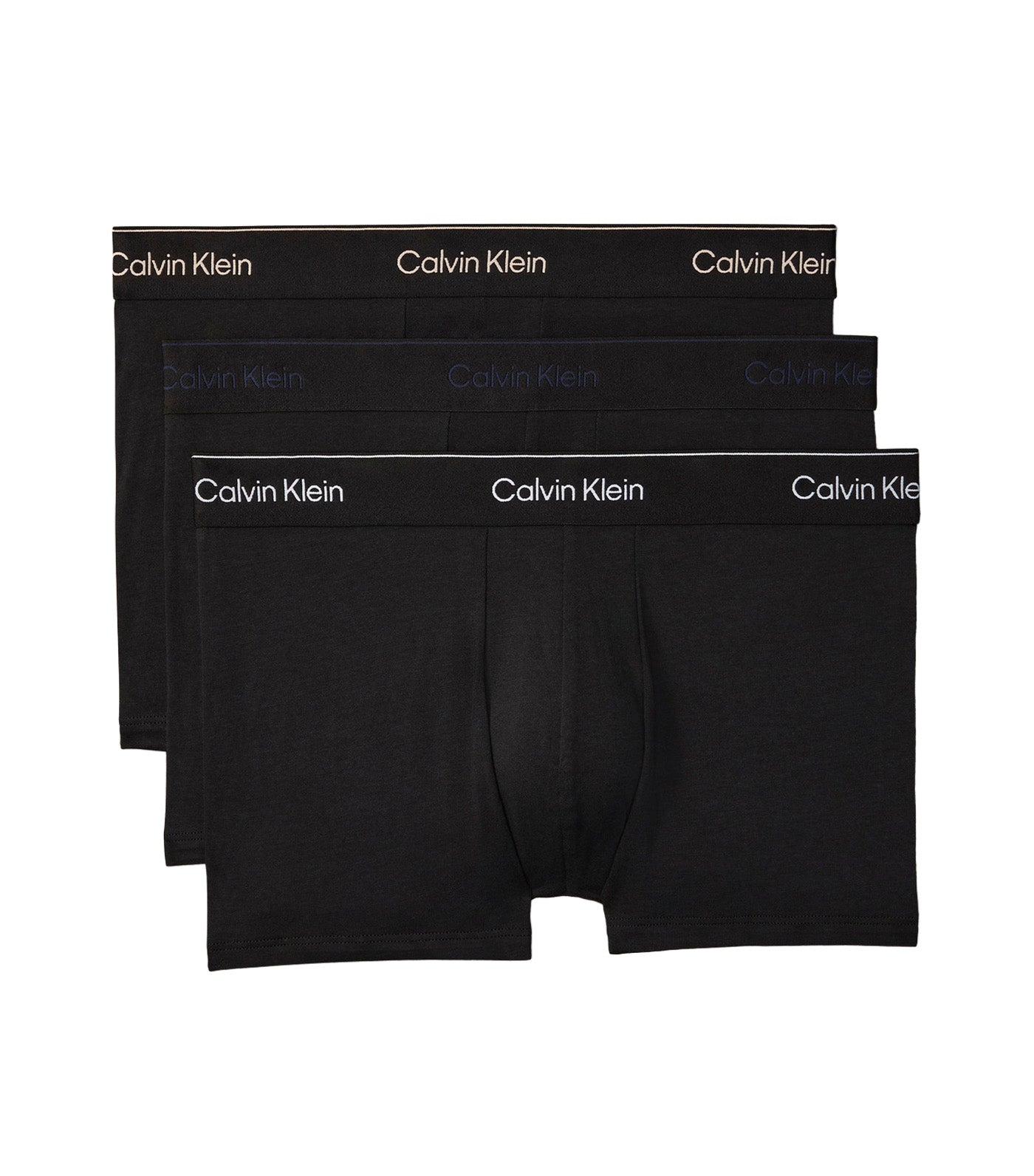 Men's Trunks 3PK Black with Heavenly Iris Logo/Black with Peach Bliss L