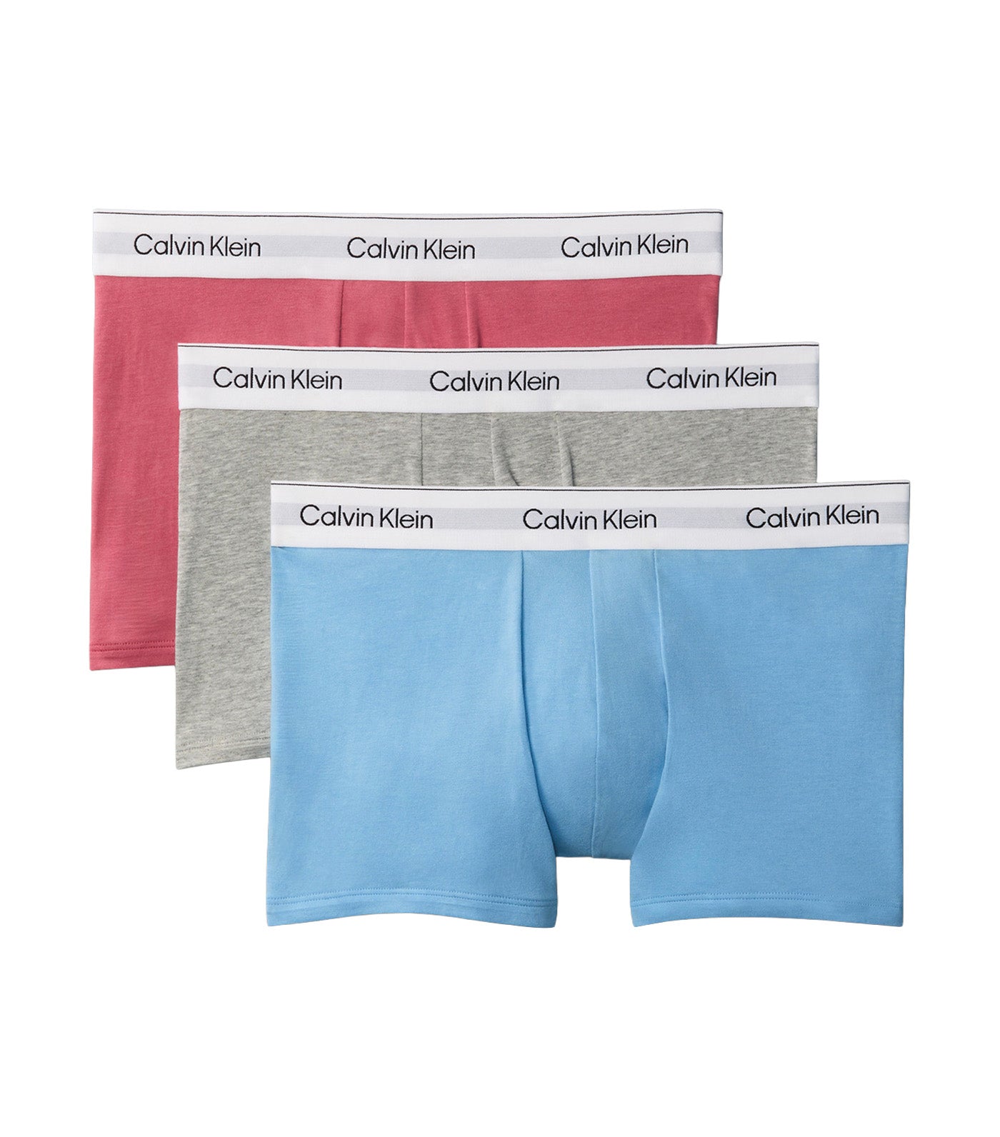 Men's Trunks 3-Pack Brilliant Pink/Gulf Blue/Gray Heather