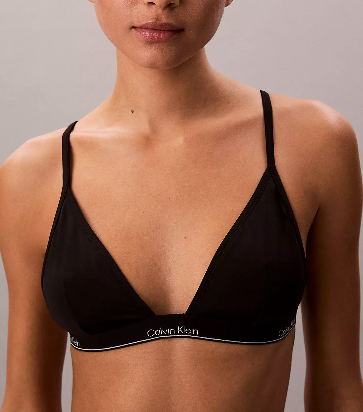 CK Icon Triangle Bikini Top