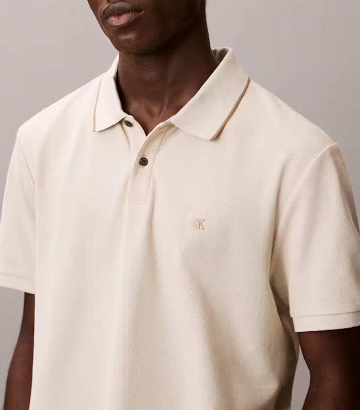 Men's Short Sleeve Pique Tipped Classic Polo