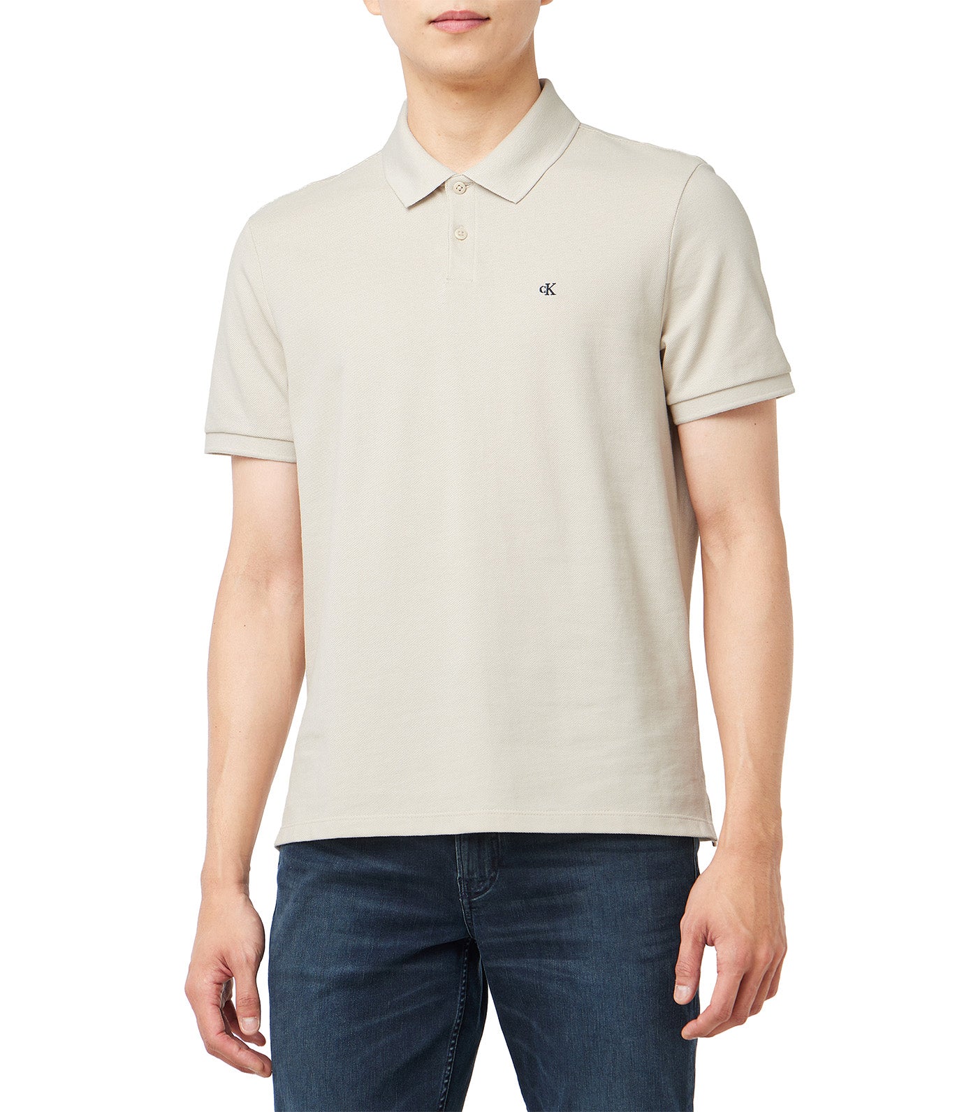 Men's Short Sleeve Monogram Pique Polo