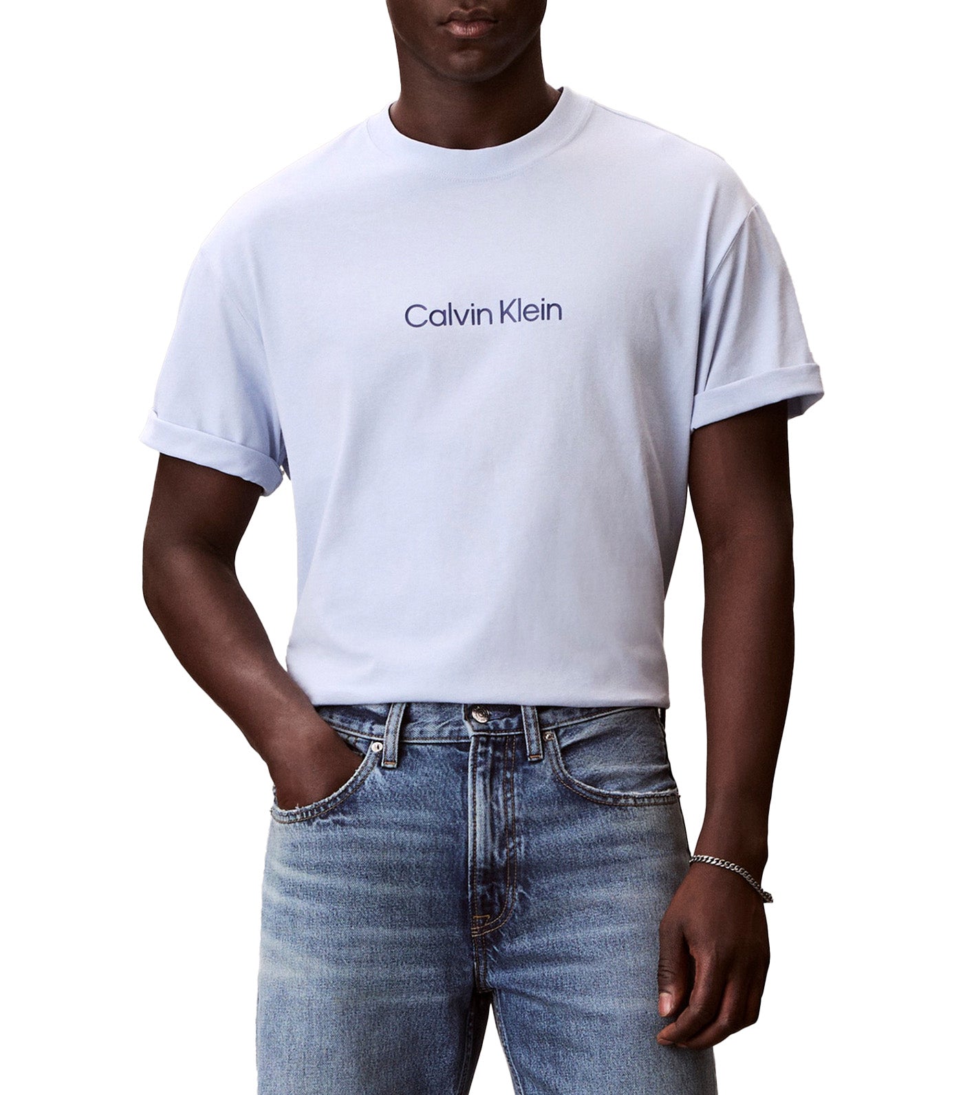 Calvin Logo Crewneck Tee