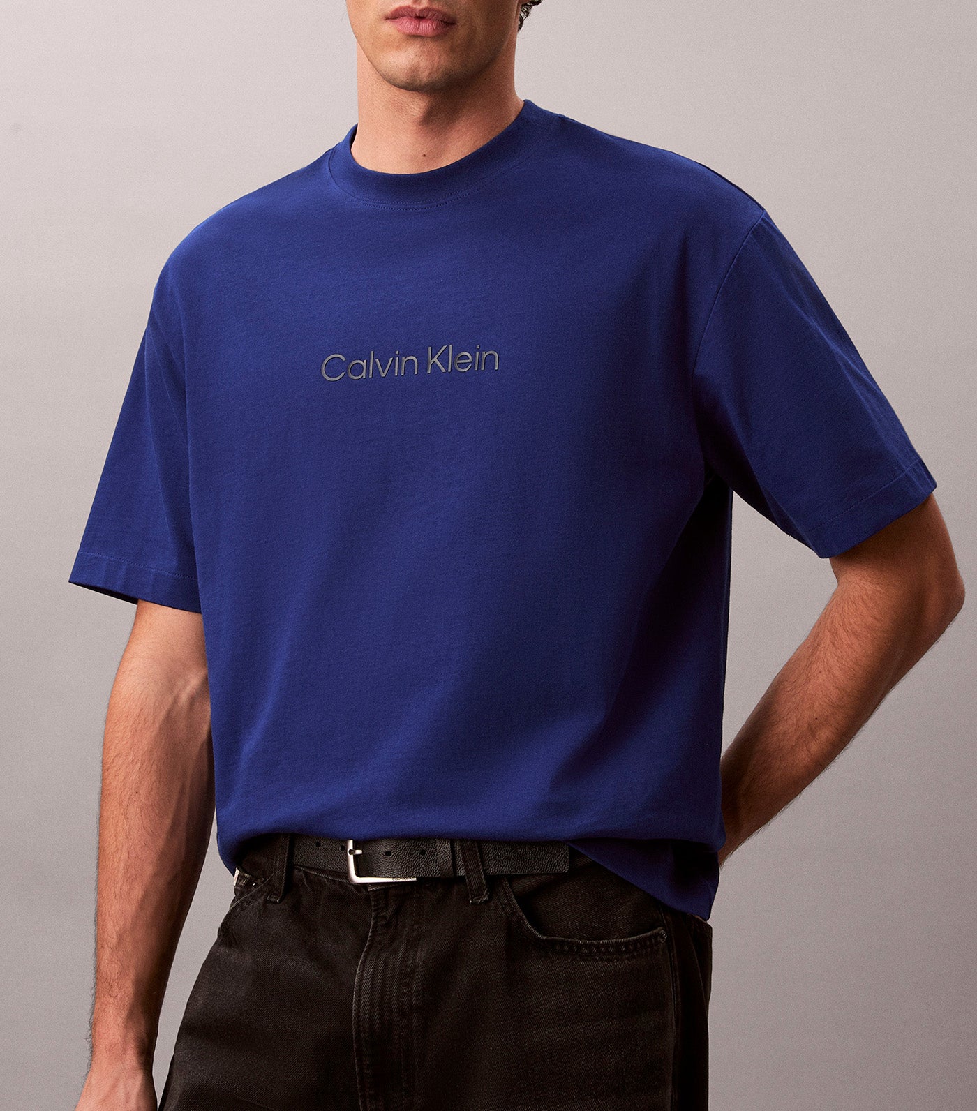 Calvin Logo Crewneck Tee
