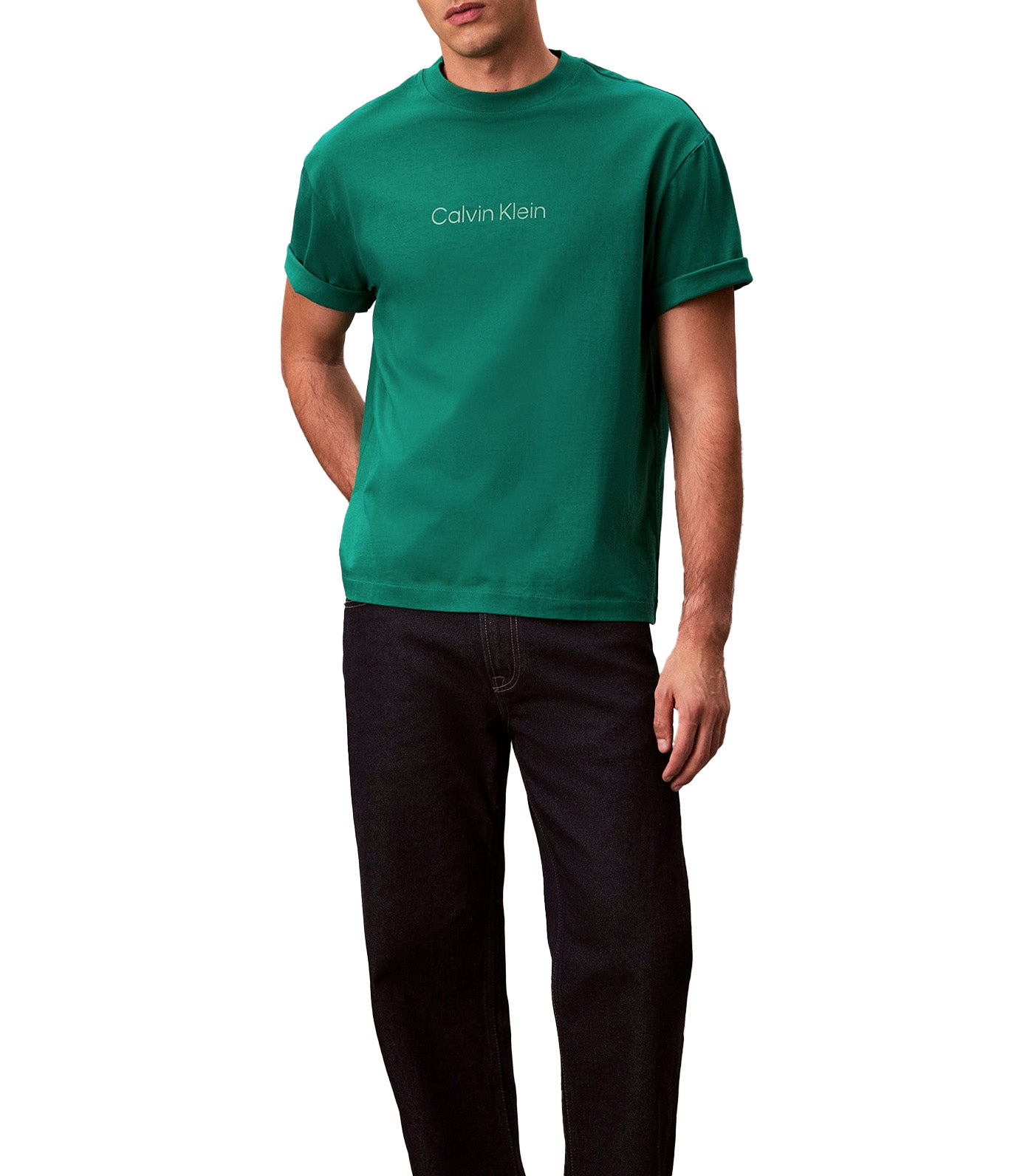 Calvin Logo Crewneck Tee
