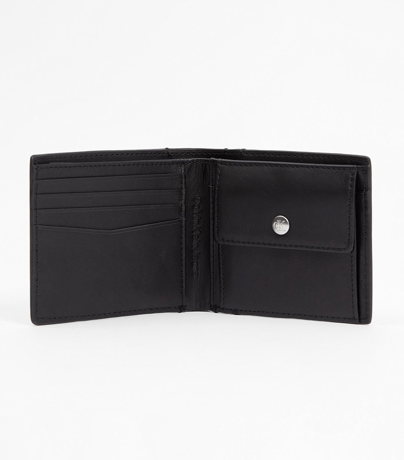 Leather RFID Slimfold Wallet Black
