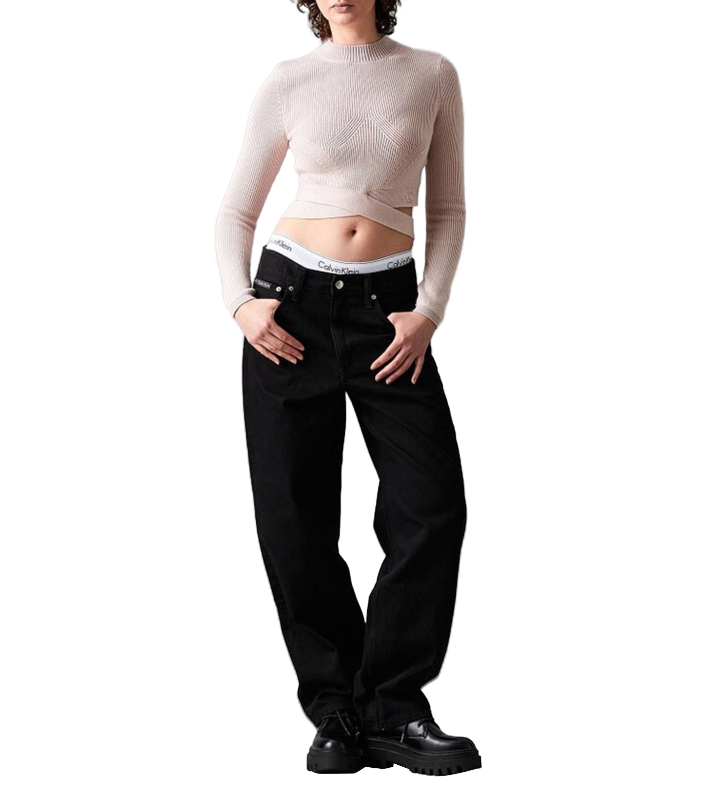 Premium Capsule Mock Neck Pullover Sepia Rose