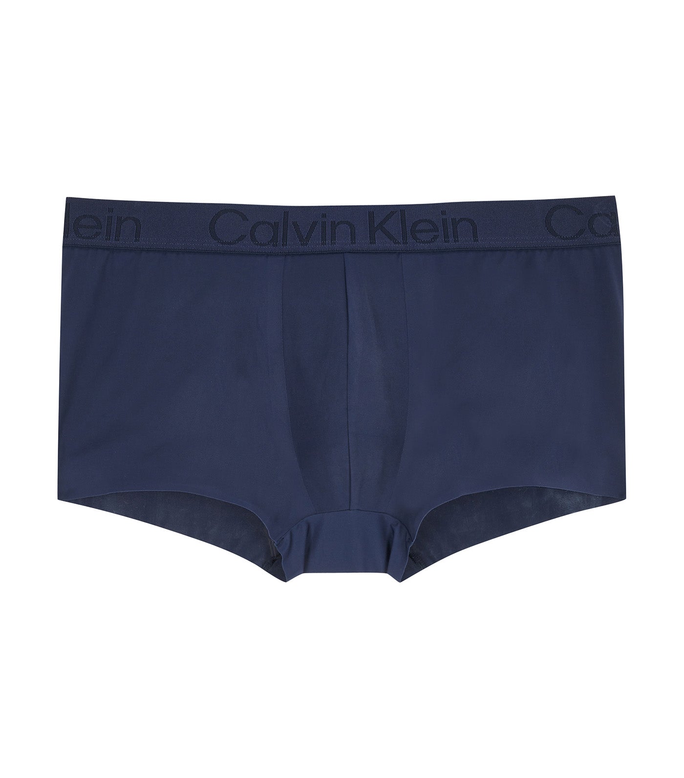 CK Black Low Rise Trunks Blue Shadow